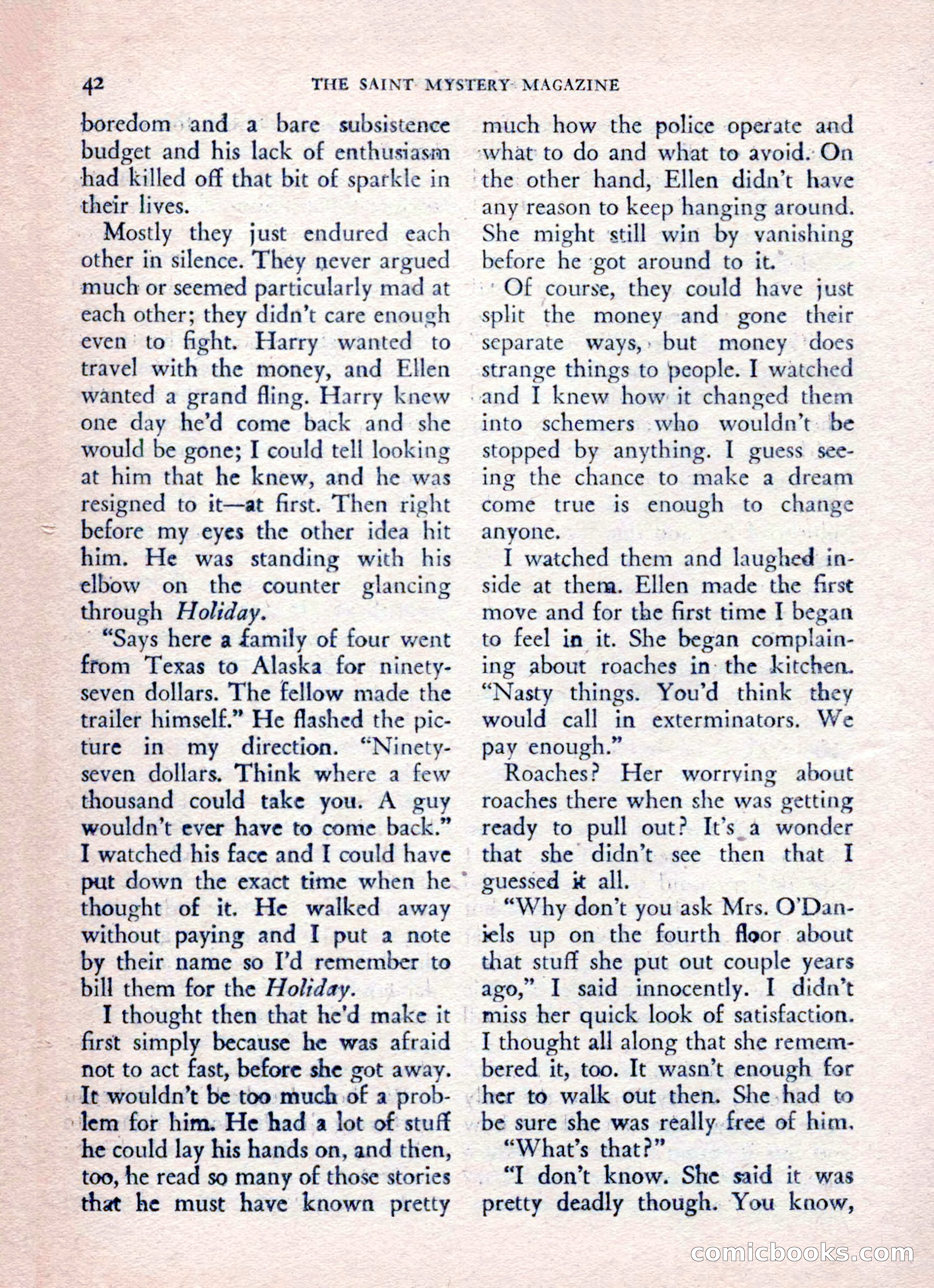 The Saint Mystery Magazine, August 1962 — page 44 of 132