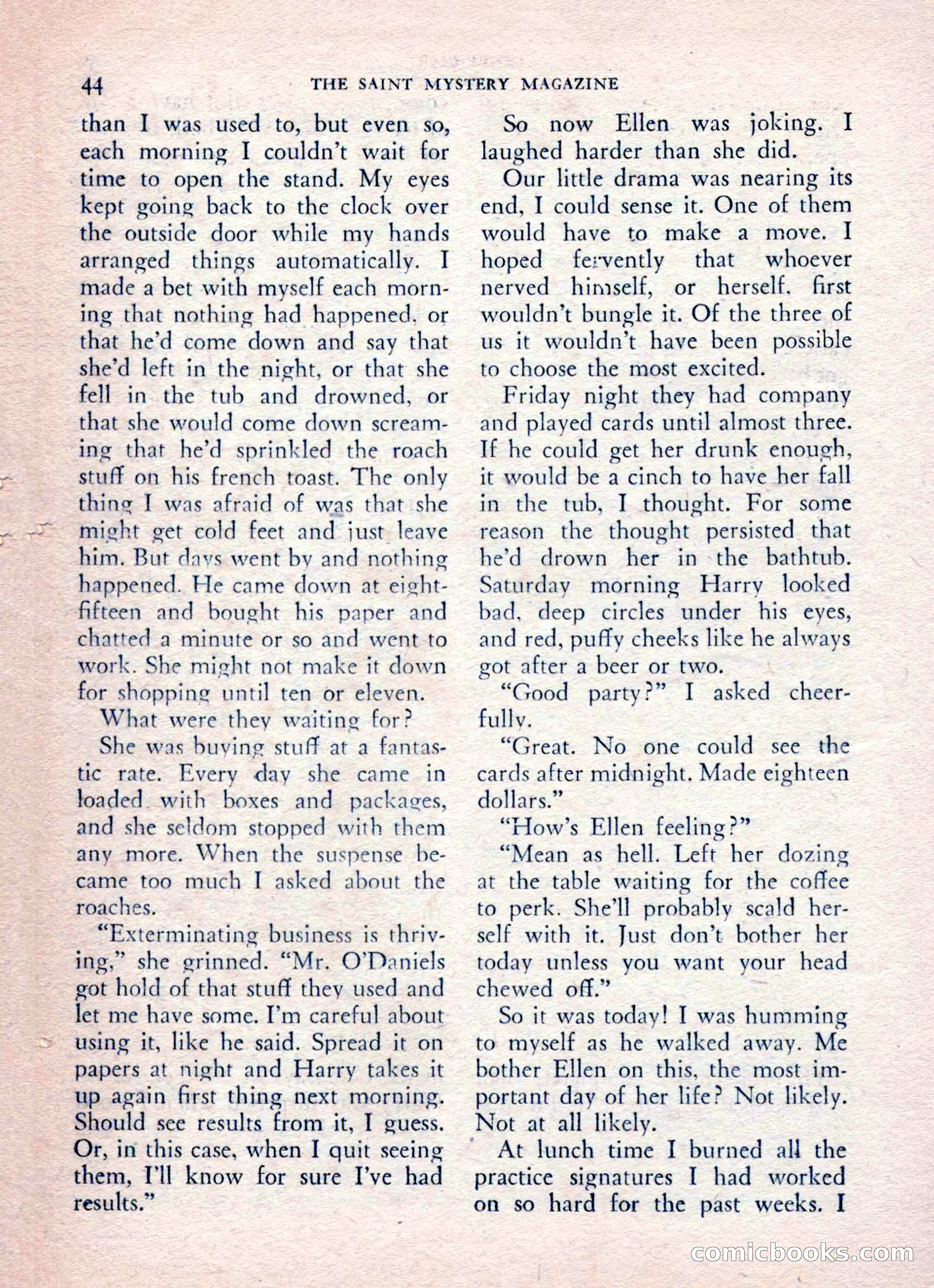 The Saint Mystery Magazine, August 1962 — page 46 of 132