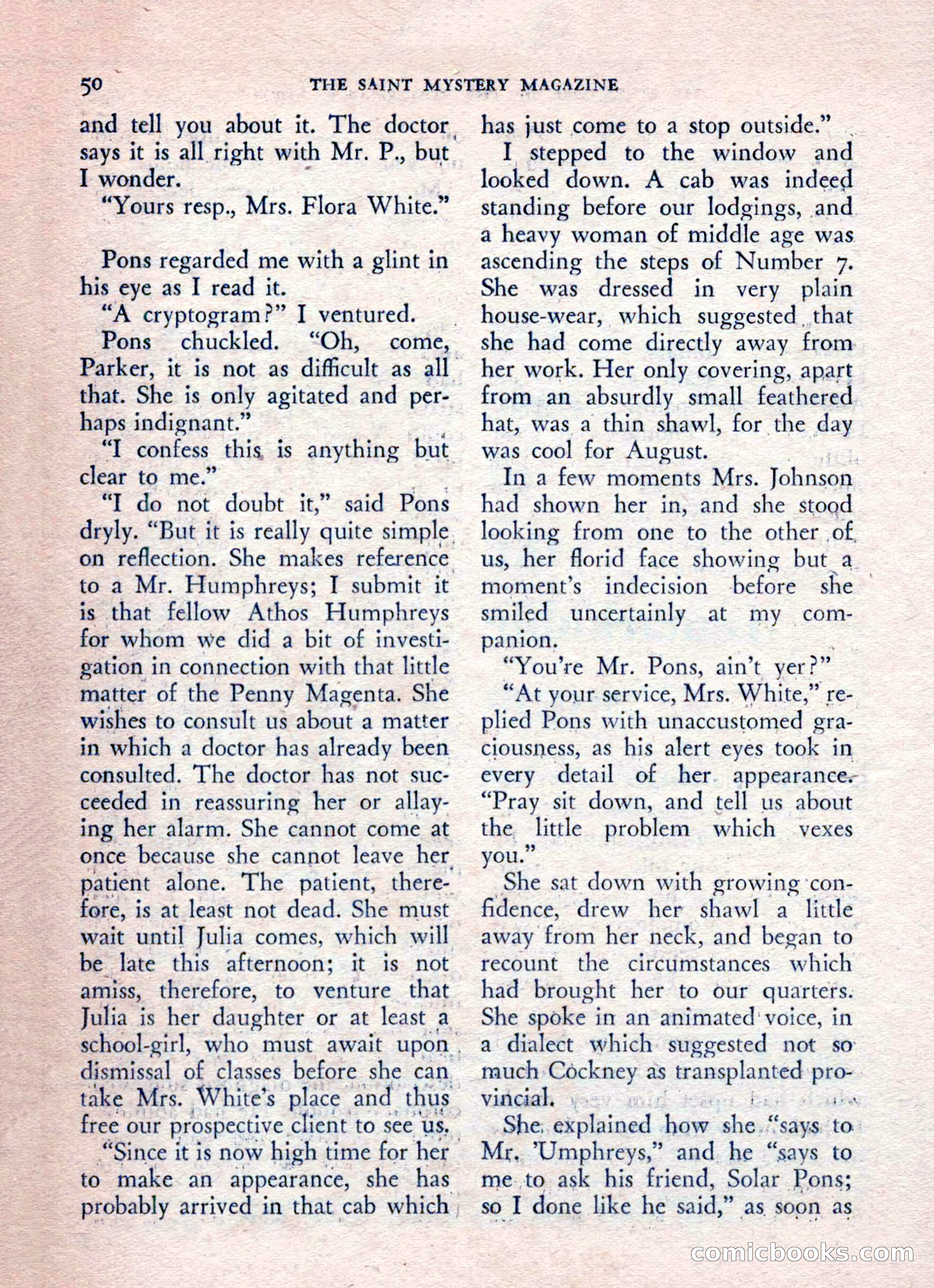 The Saint Mystery Magazine, August 1962 — page 52 of 132