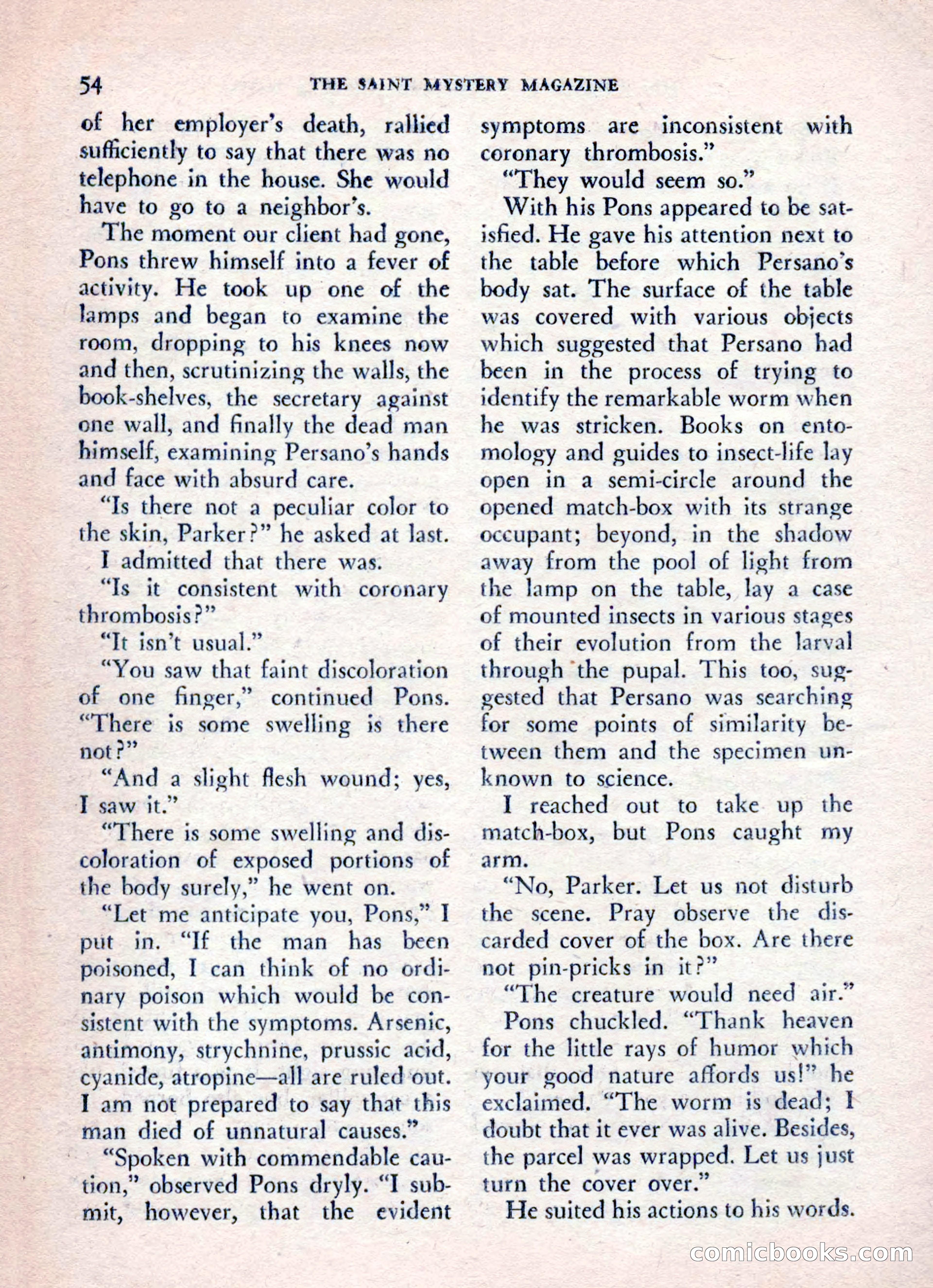 The Saint Mystery Magazine, August 1962 — page 56 of 132