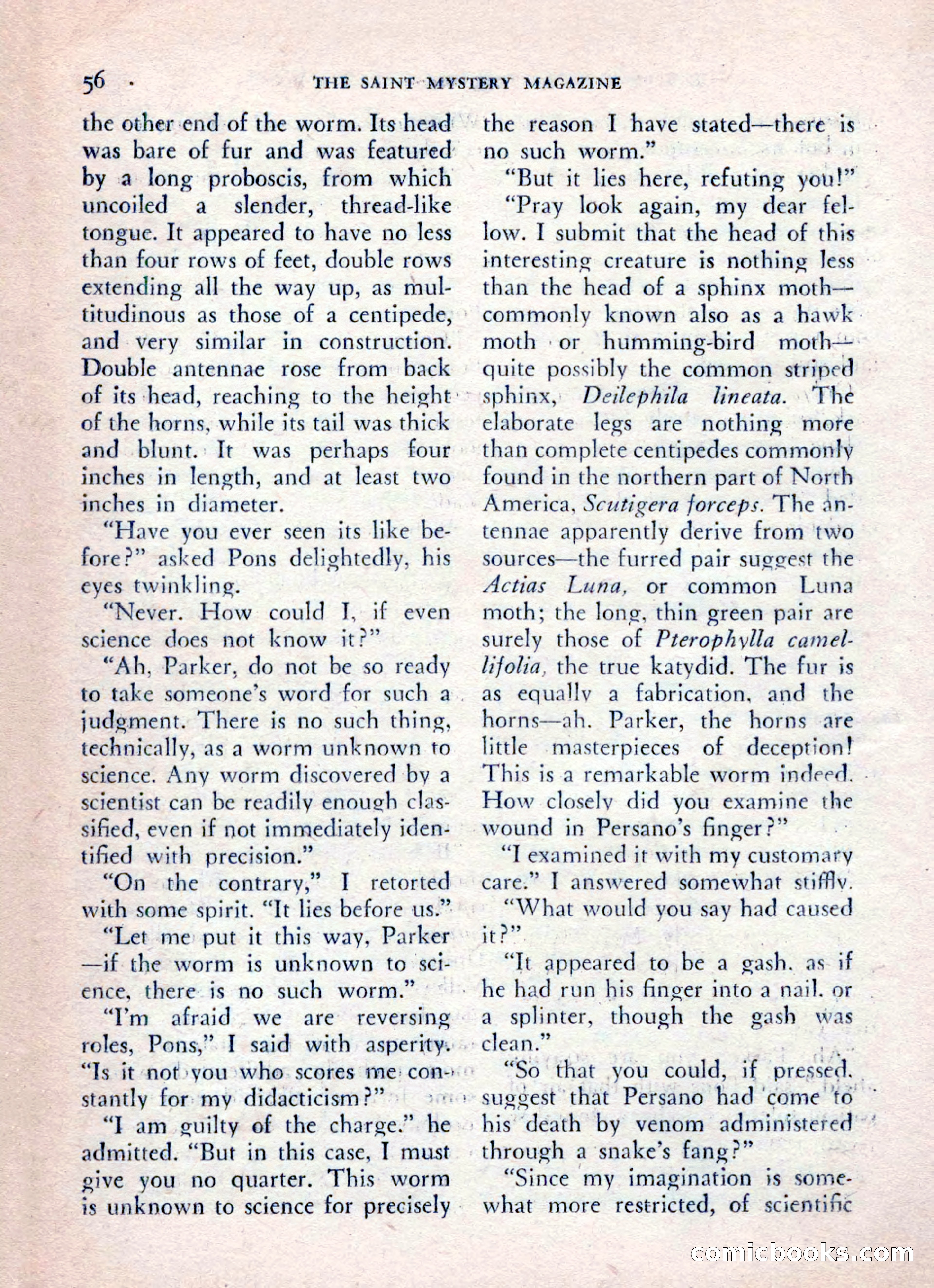 The Saint Mystery Magazine, August 1962 — page 58 of 132