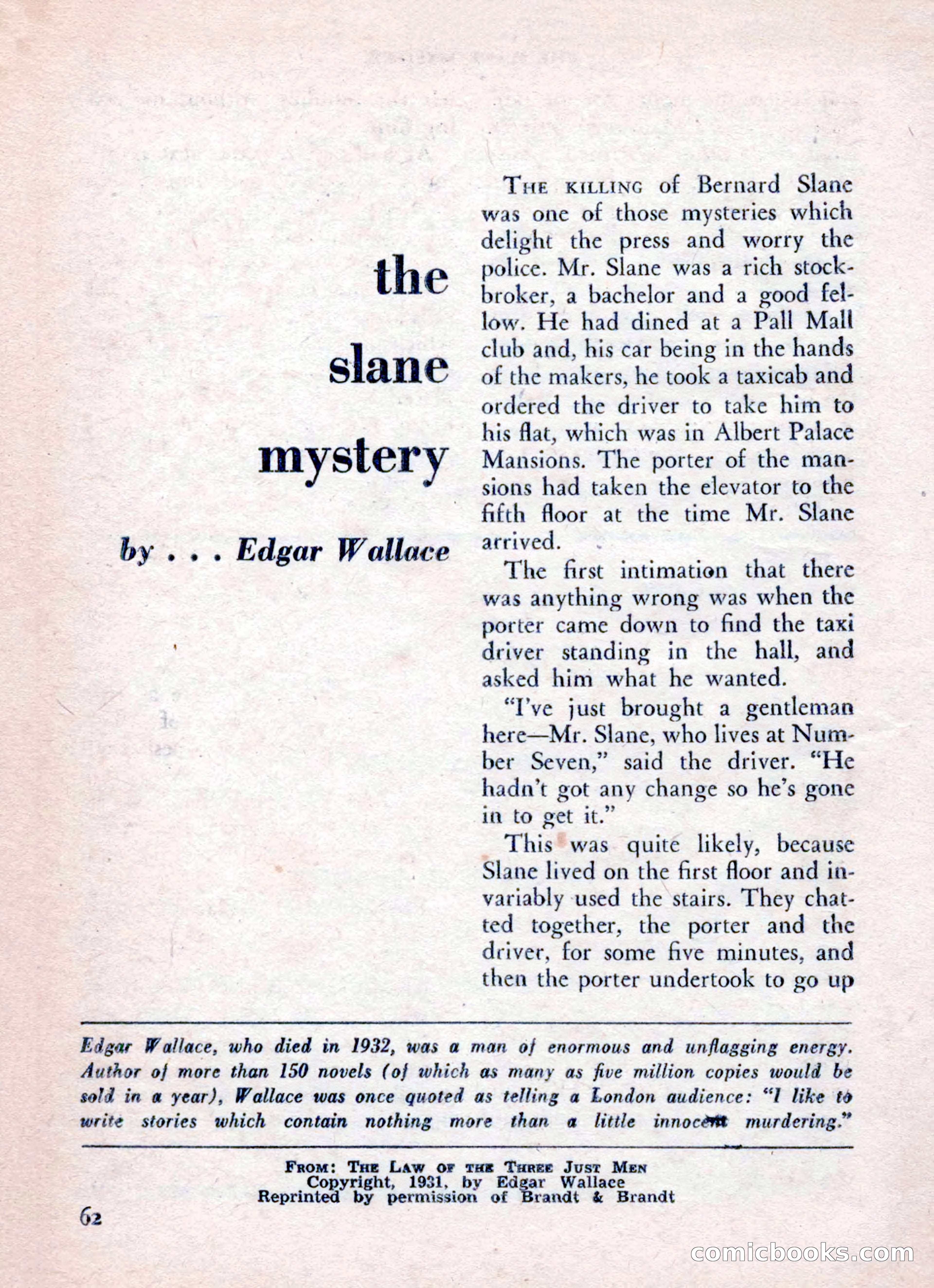 The Saint Mystery Magazine, August 1962 — page 64 of 132