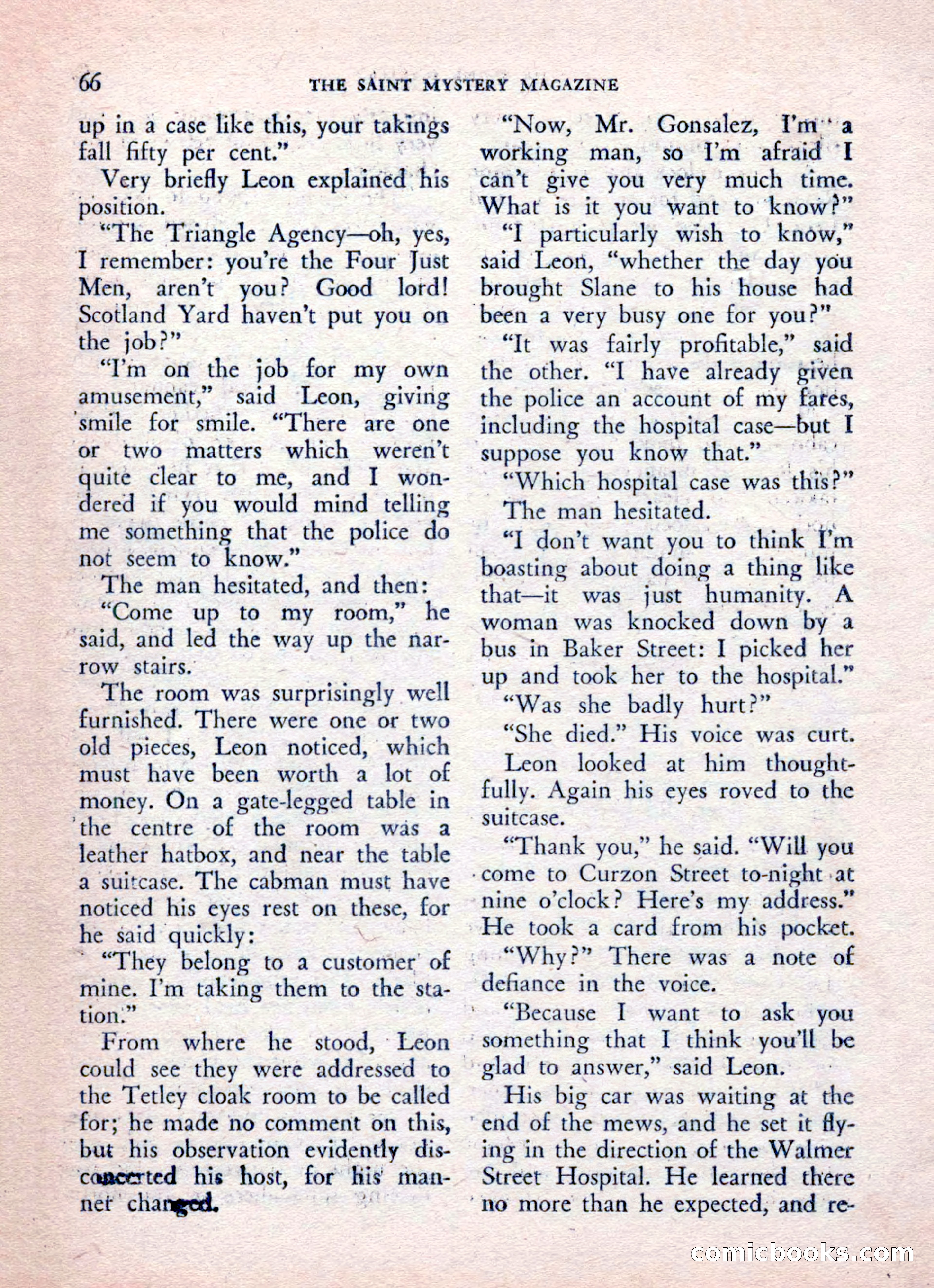 The Saint Mystery Magazine, August 1962 — page 68 of 132