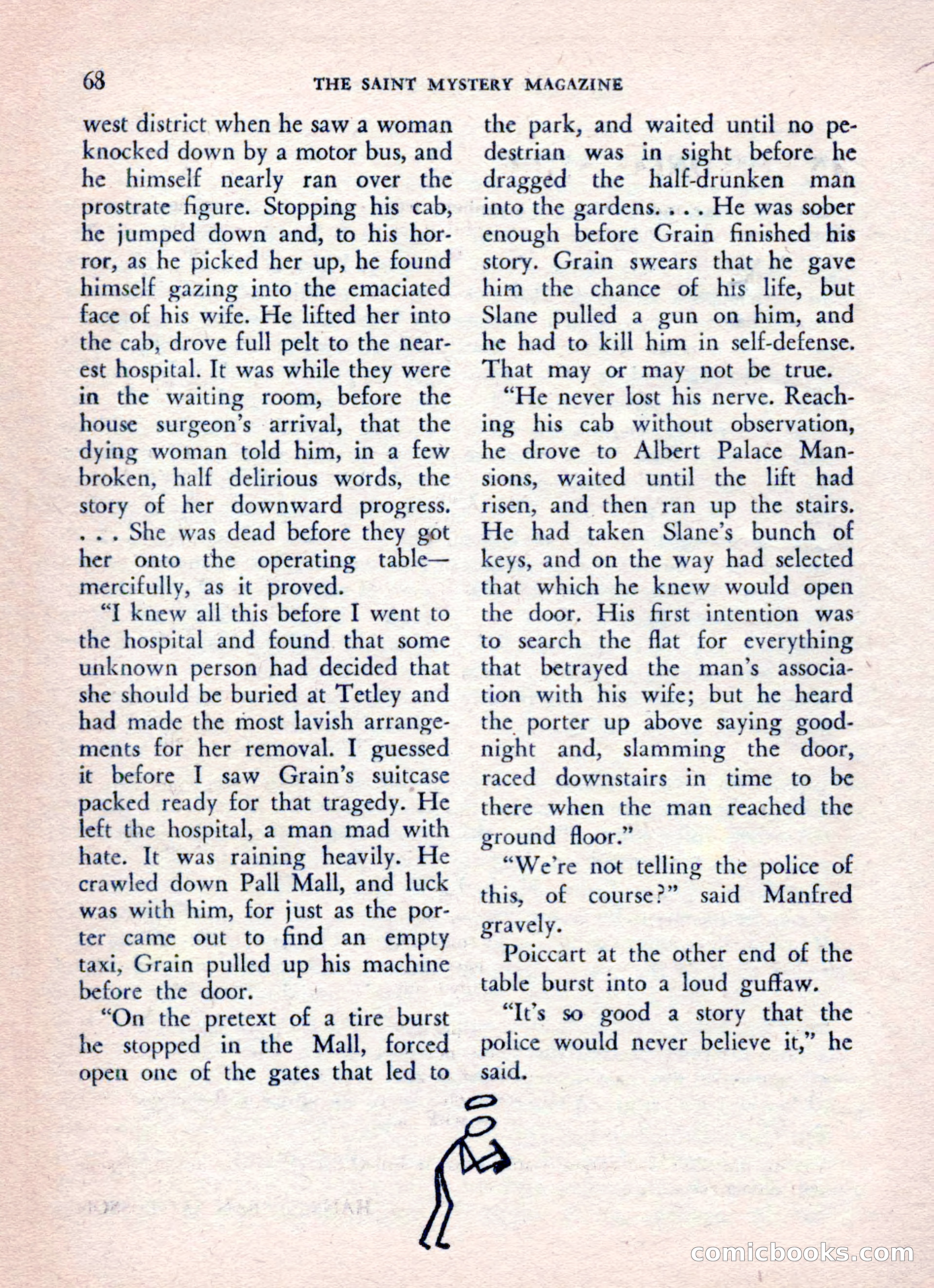 The Saint Mystery Magazine, August 1962 — page 70 of 132