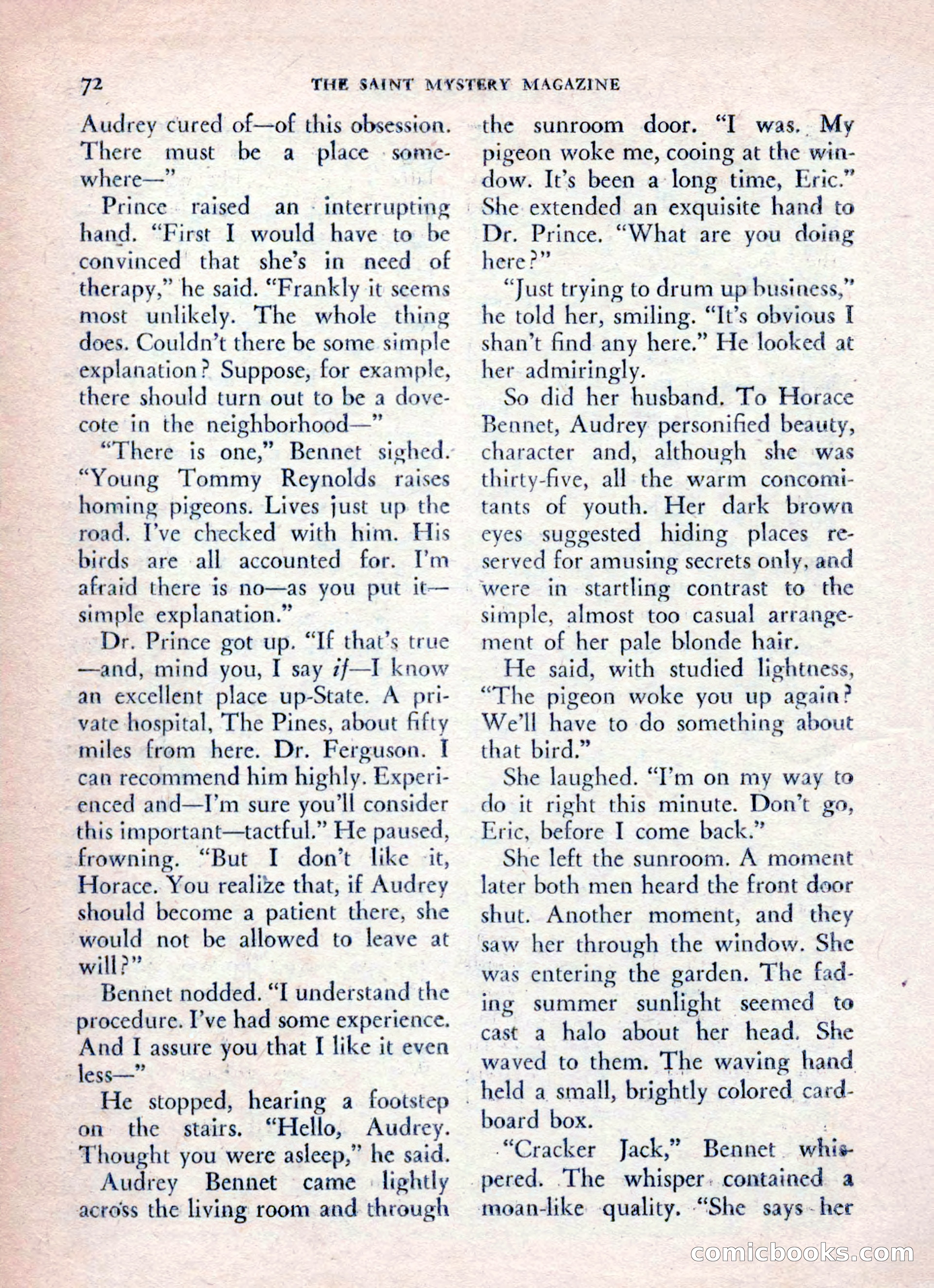 The Saint Mystery Magazine, August 1962 — page 74 of 132