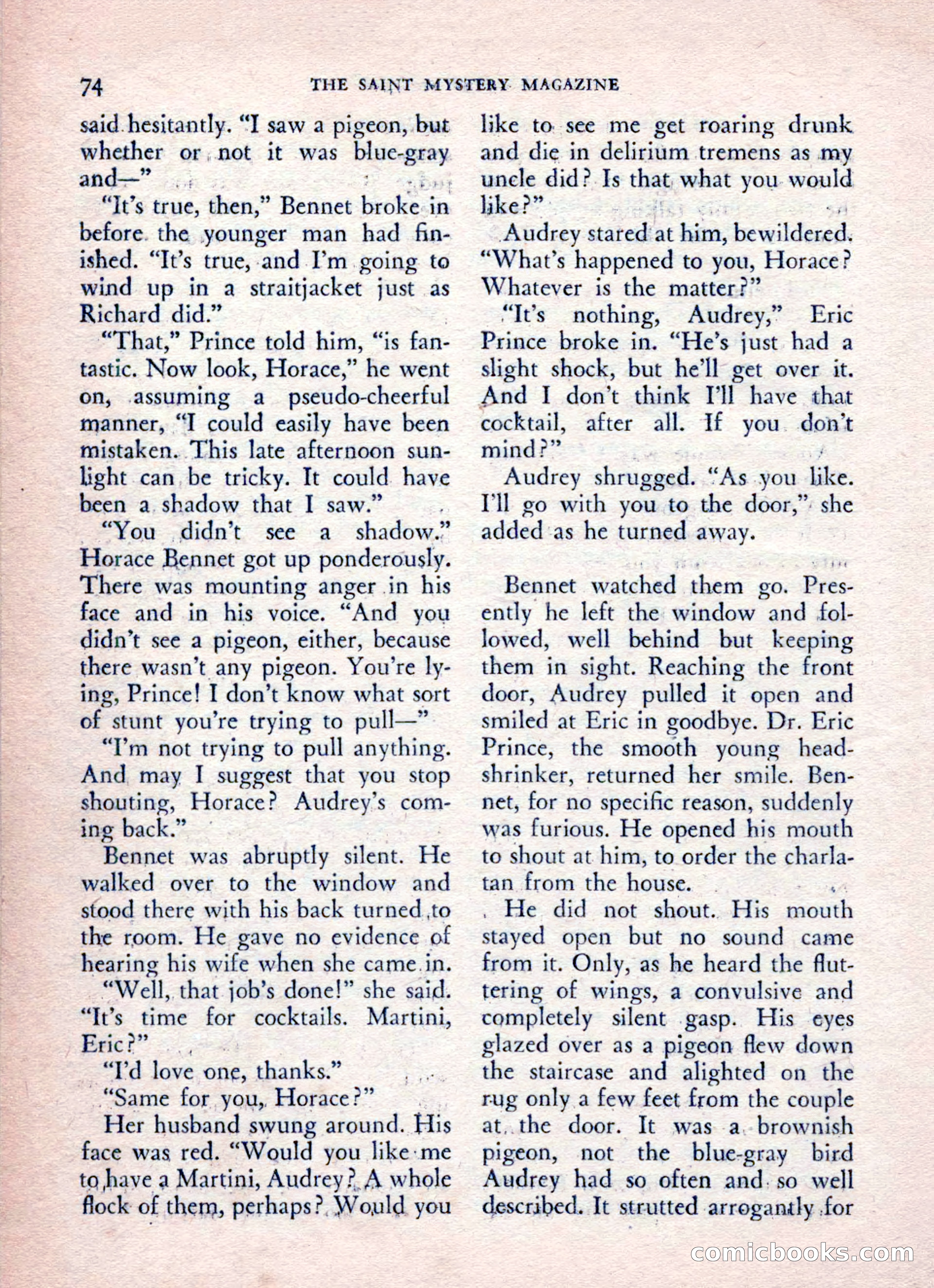 The Saint Mystery Magazine, August 1962 — page 76 of 132
