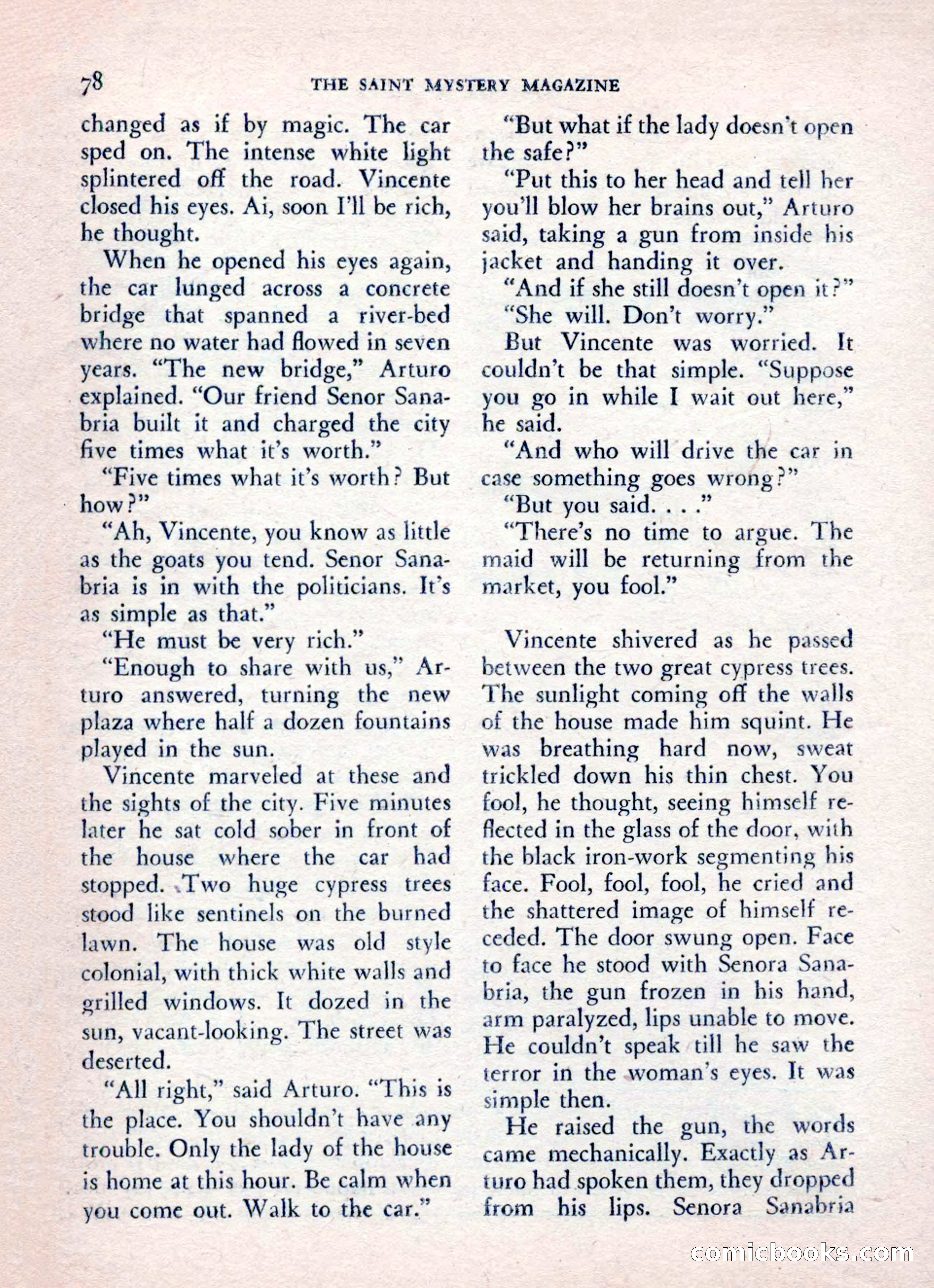 The Saint Mystery Magazine, August 1962 — page 80 of 132