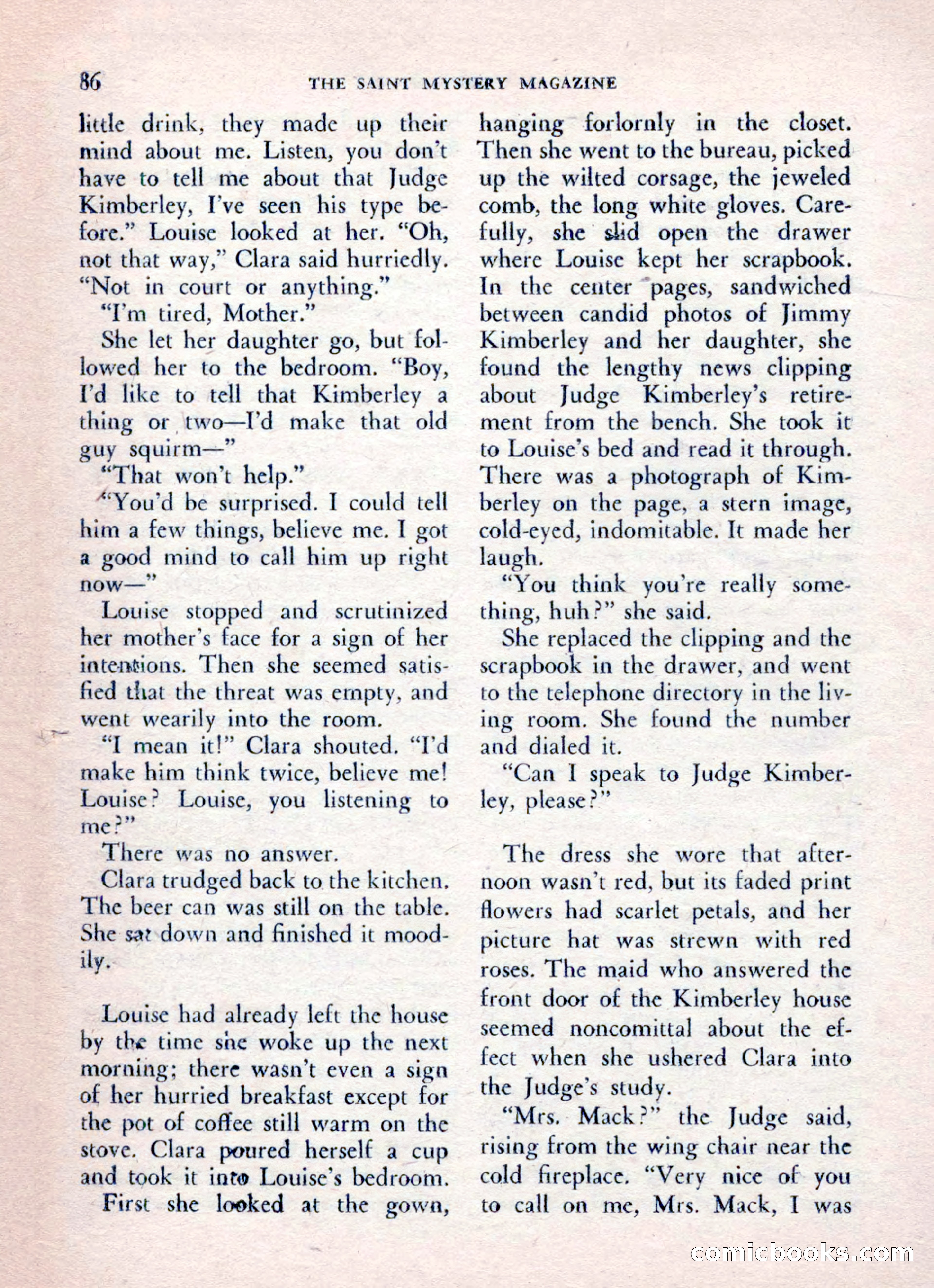 The Saint Mystery Magazine, August 1962 — page 88 of 132