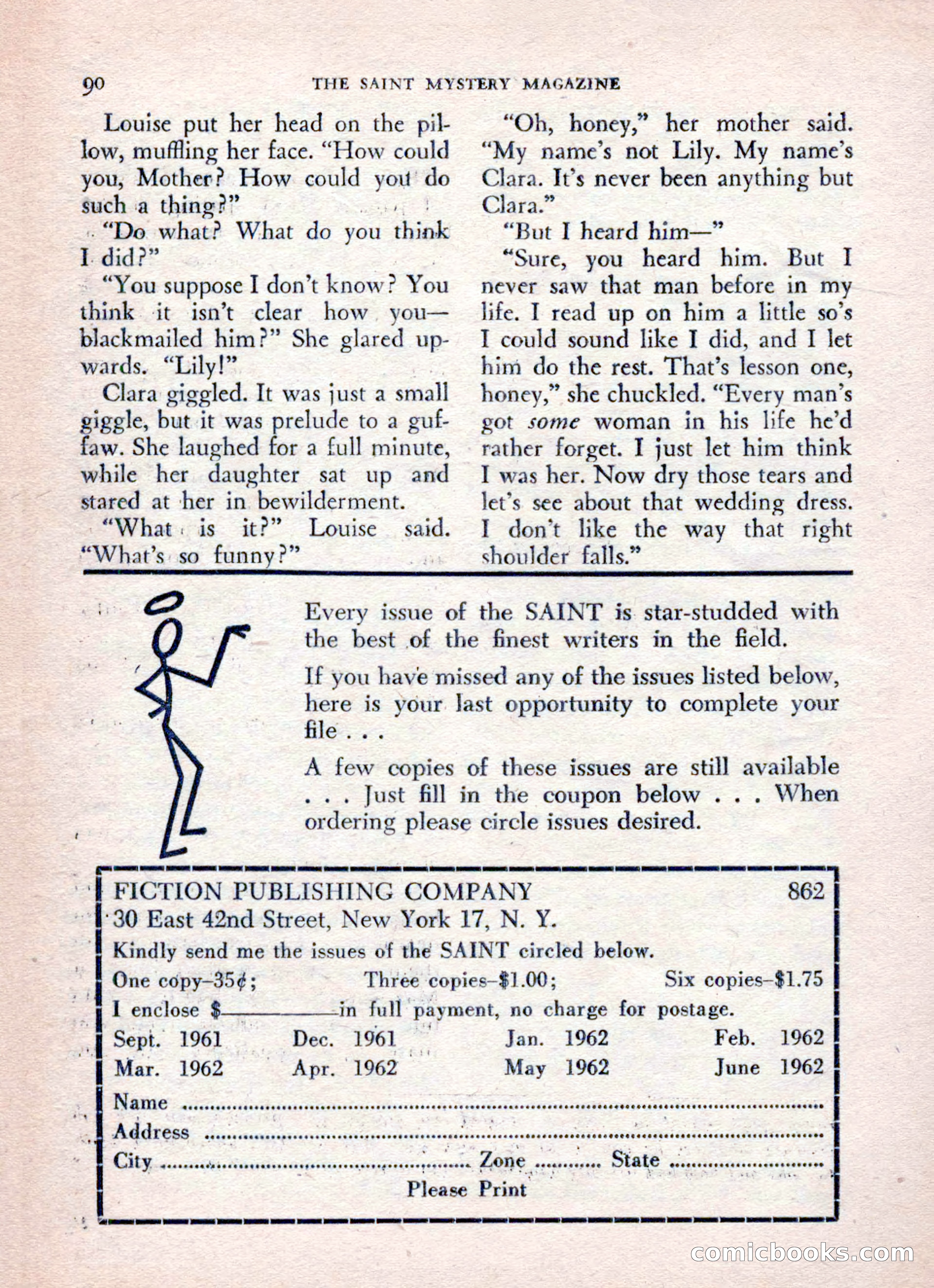 The Saint Mystery Magazine, August 1962 — page 92 of 132