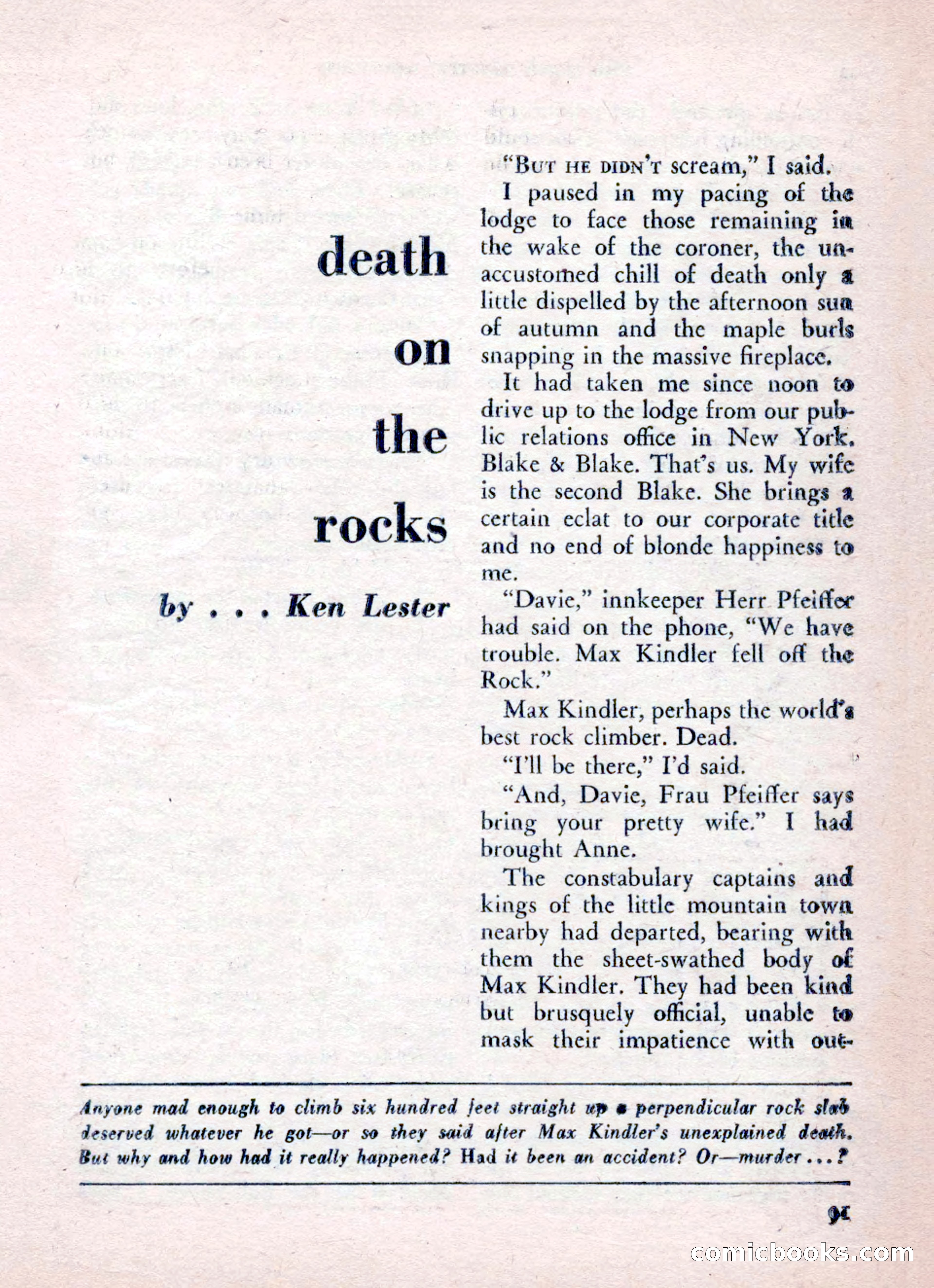 The Saint Mystery Magazine, August 1962 — page 93 of 132
