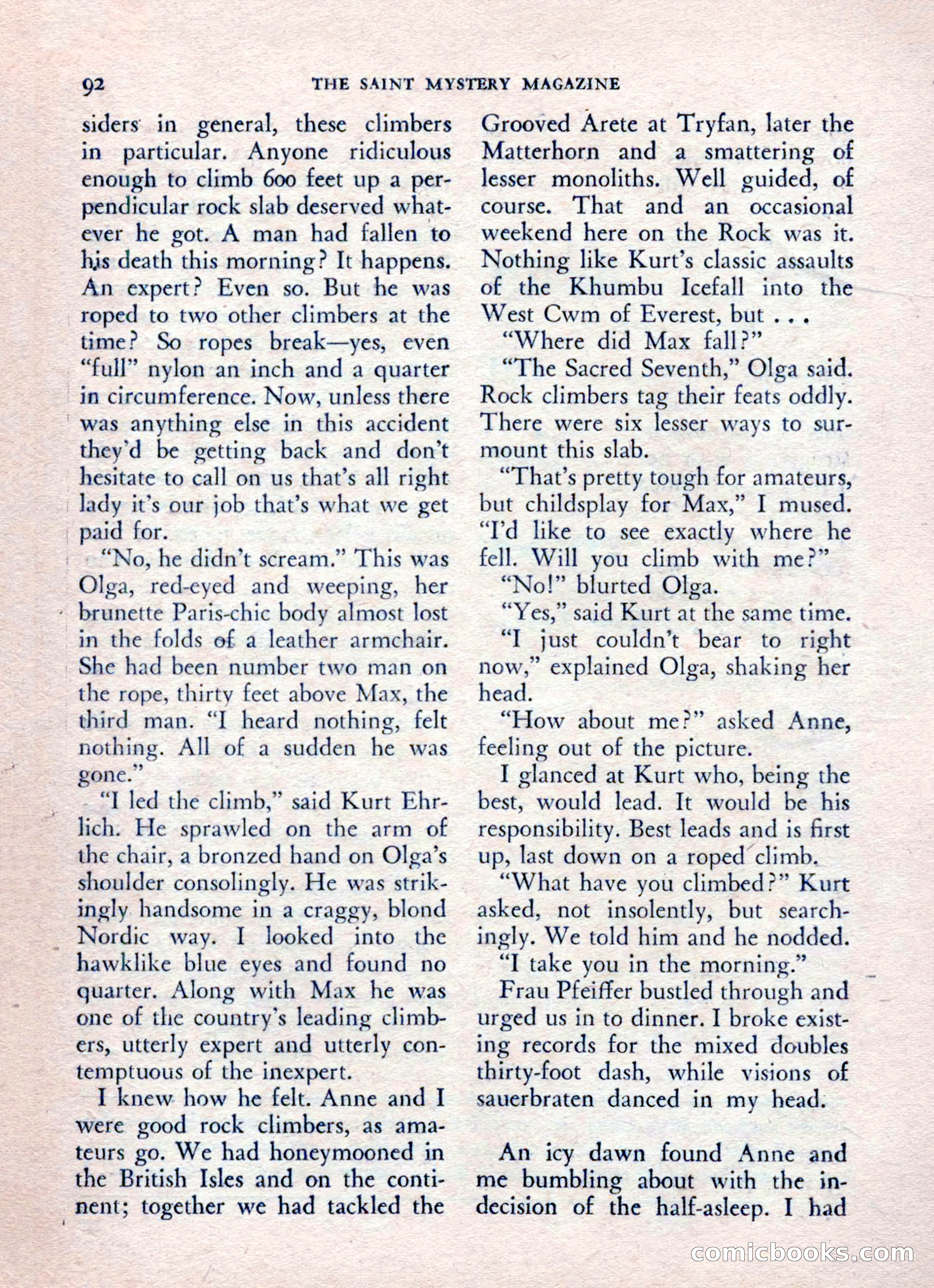The Saint Mystery Magazine, August 1962 — page 94 of 132