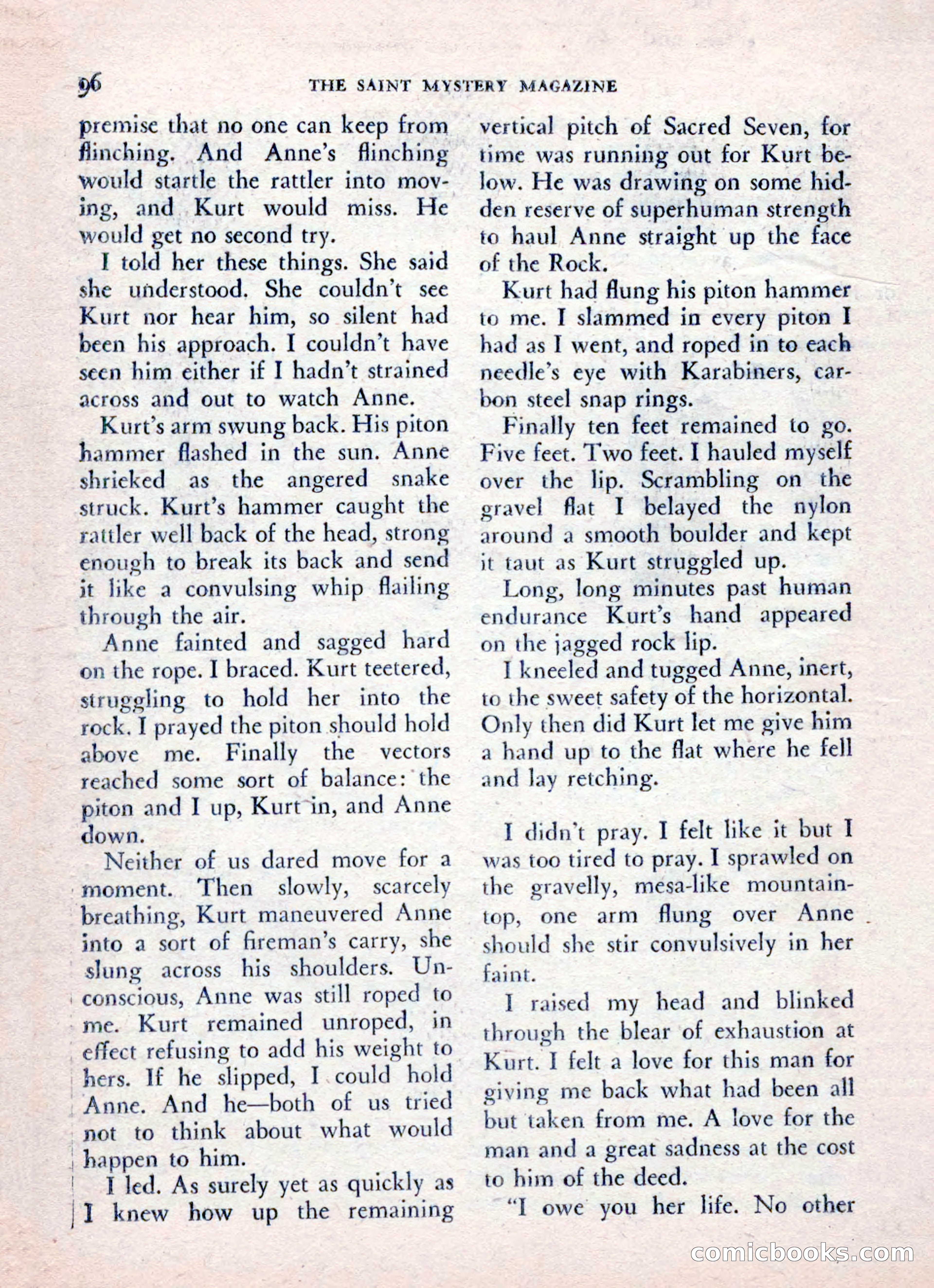 The Saint Mystery Magazine, August 1962 — page 98 of 132