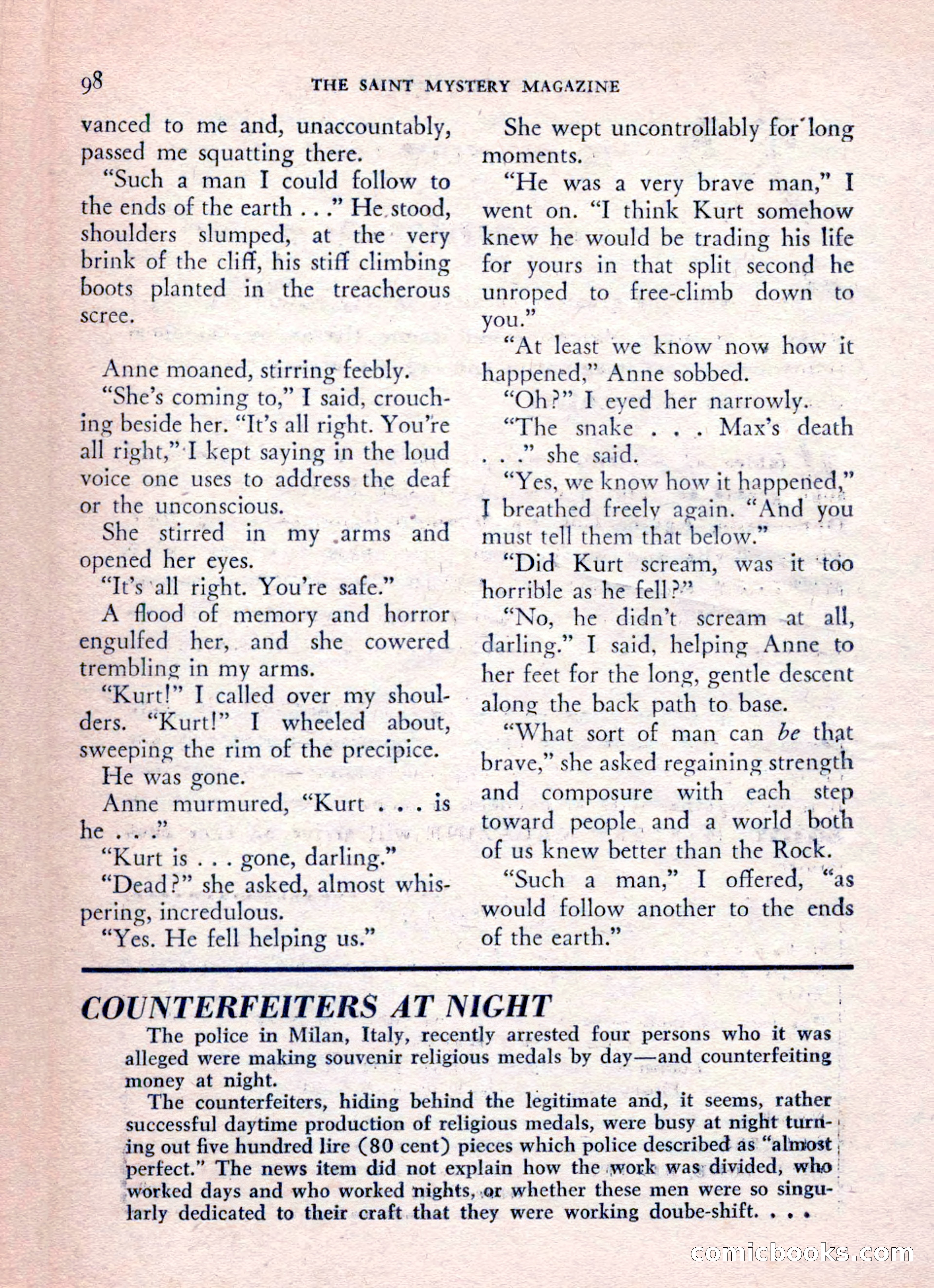 The Saint Mystery Magazine, August 1962 — page 100 of 132