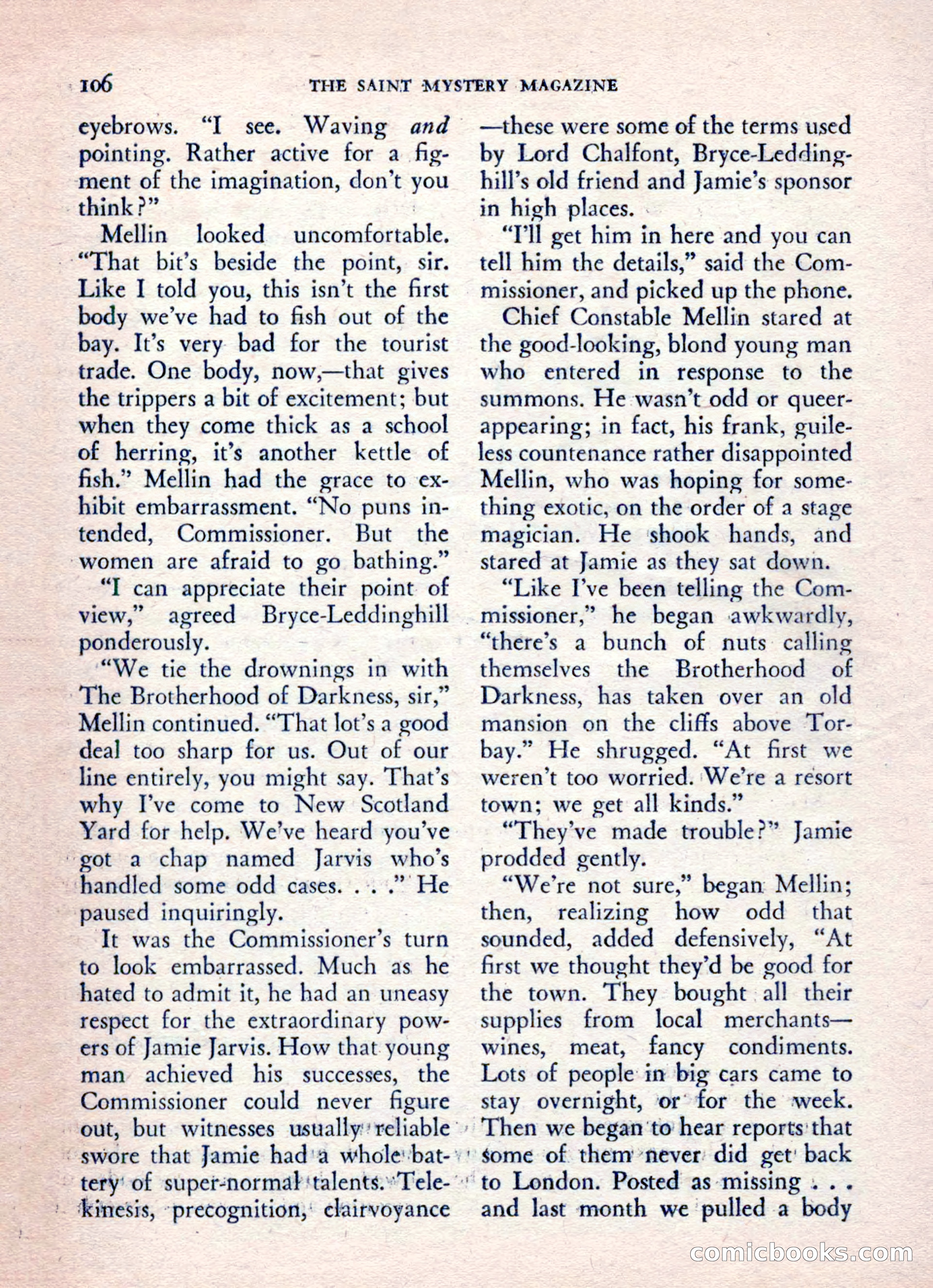The Saint Mystery Magazine, August 1962 — page 108 of 132