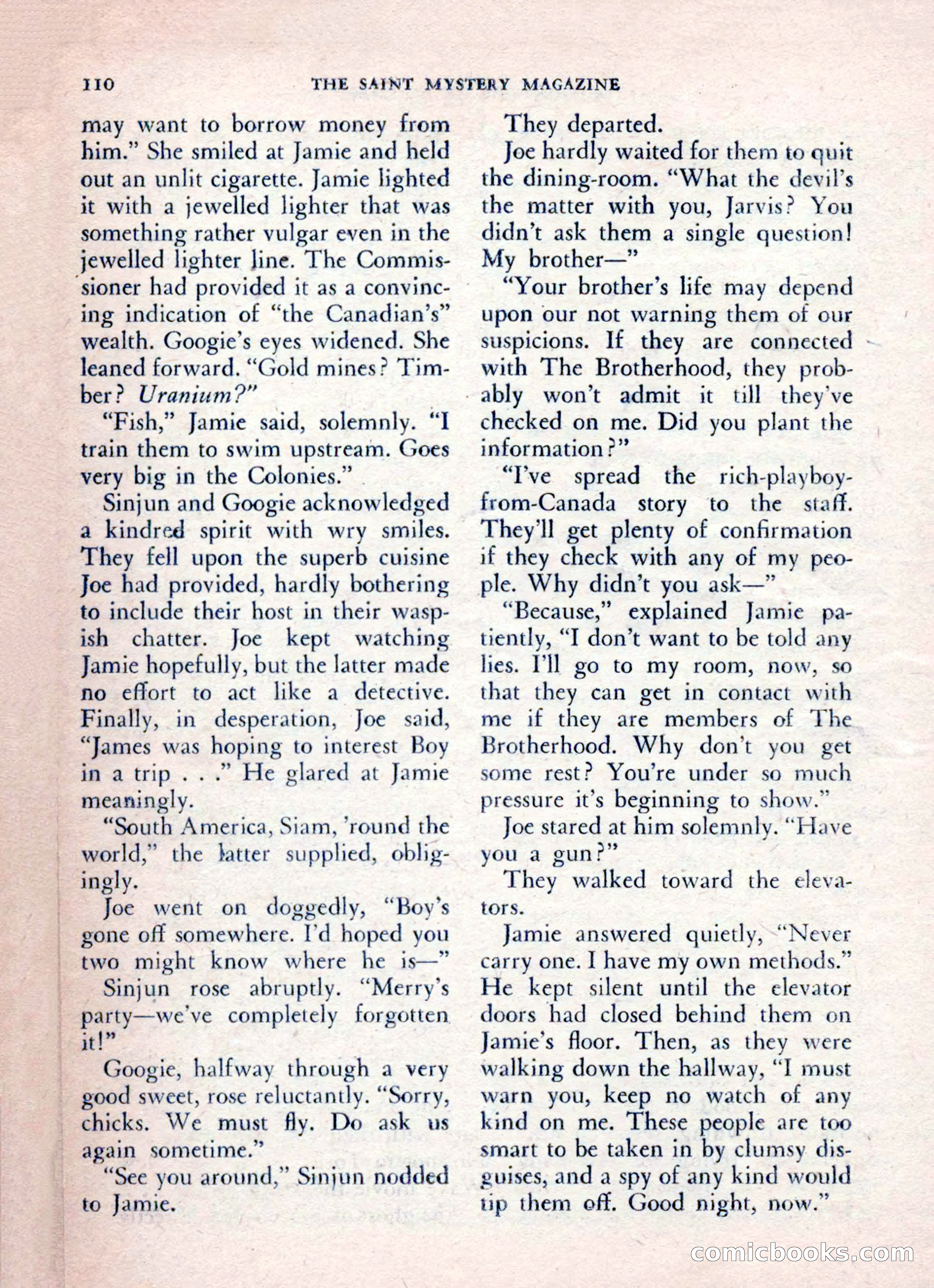 The Saint Mystery Magazine, August 1962 — page 112 of 132
