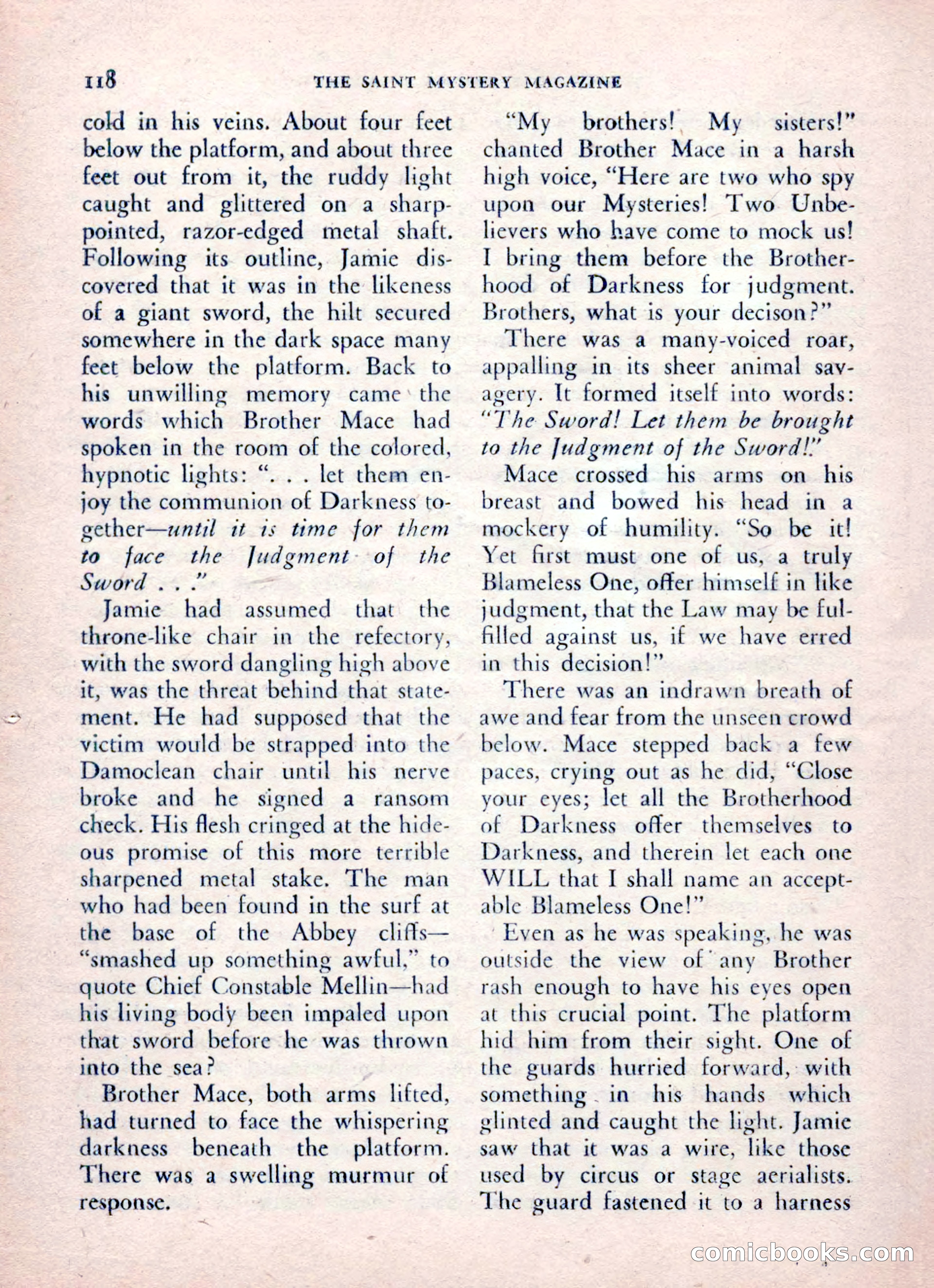 The Saint Mystery Magazine, August 1962 — page 120 of 132