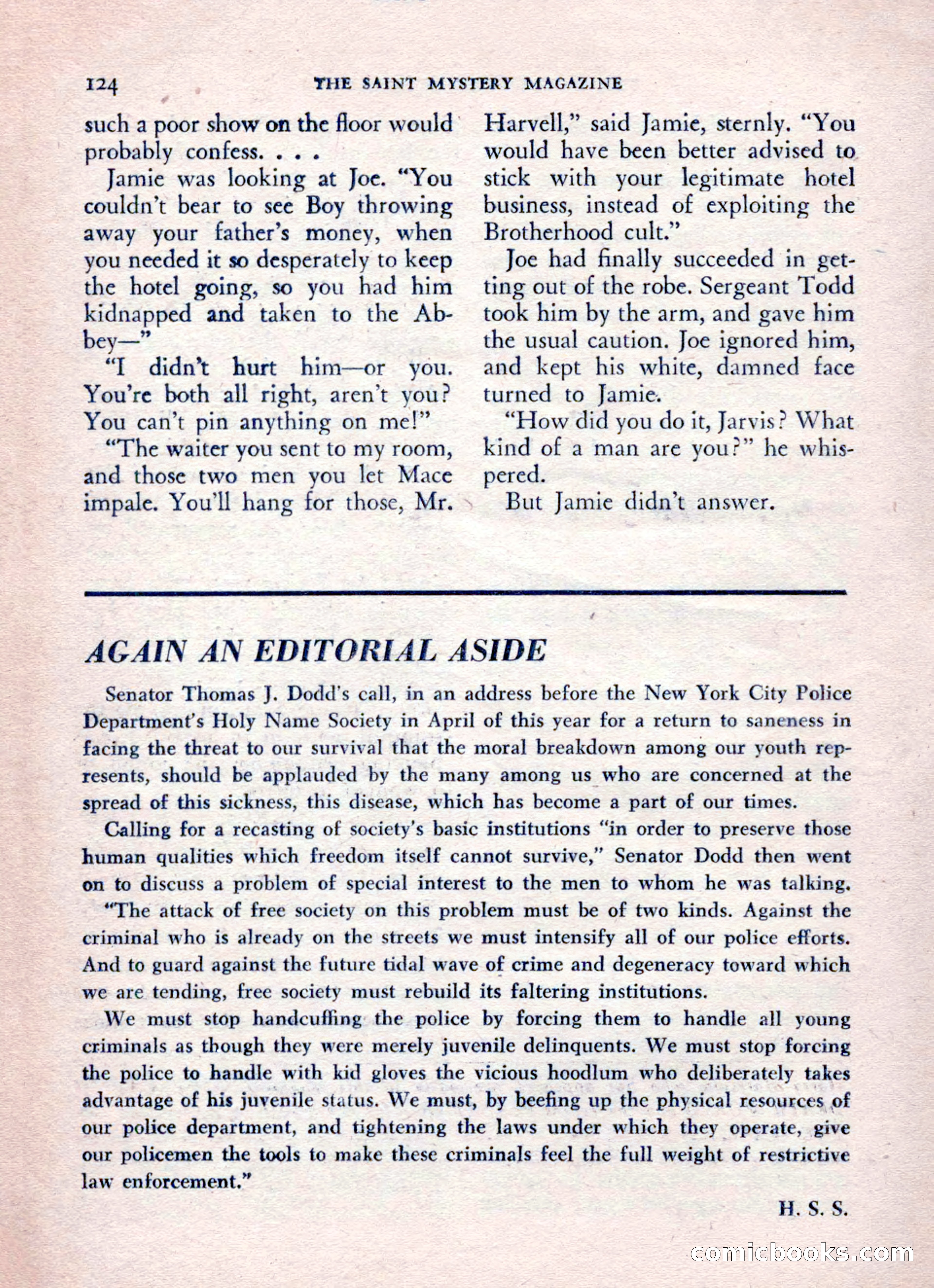 The Saint Mystery Magazine, August 1962 — page 126 of 132