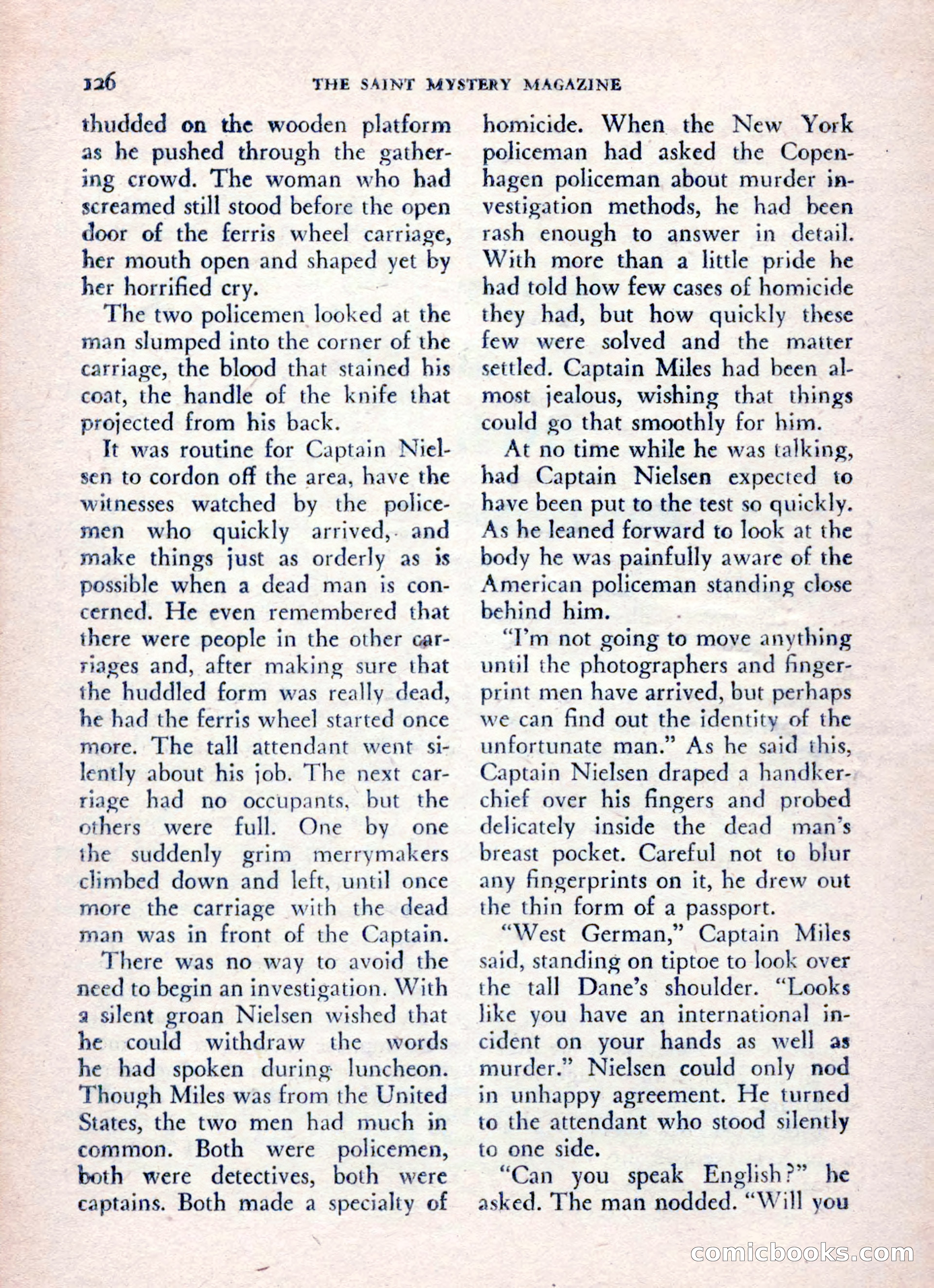 The Saint Mystery Magazine, August 1962 — page 128 of 132