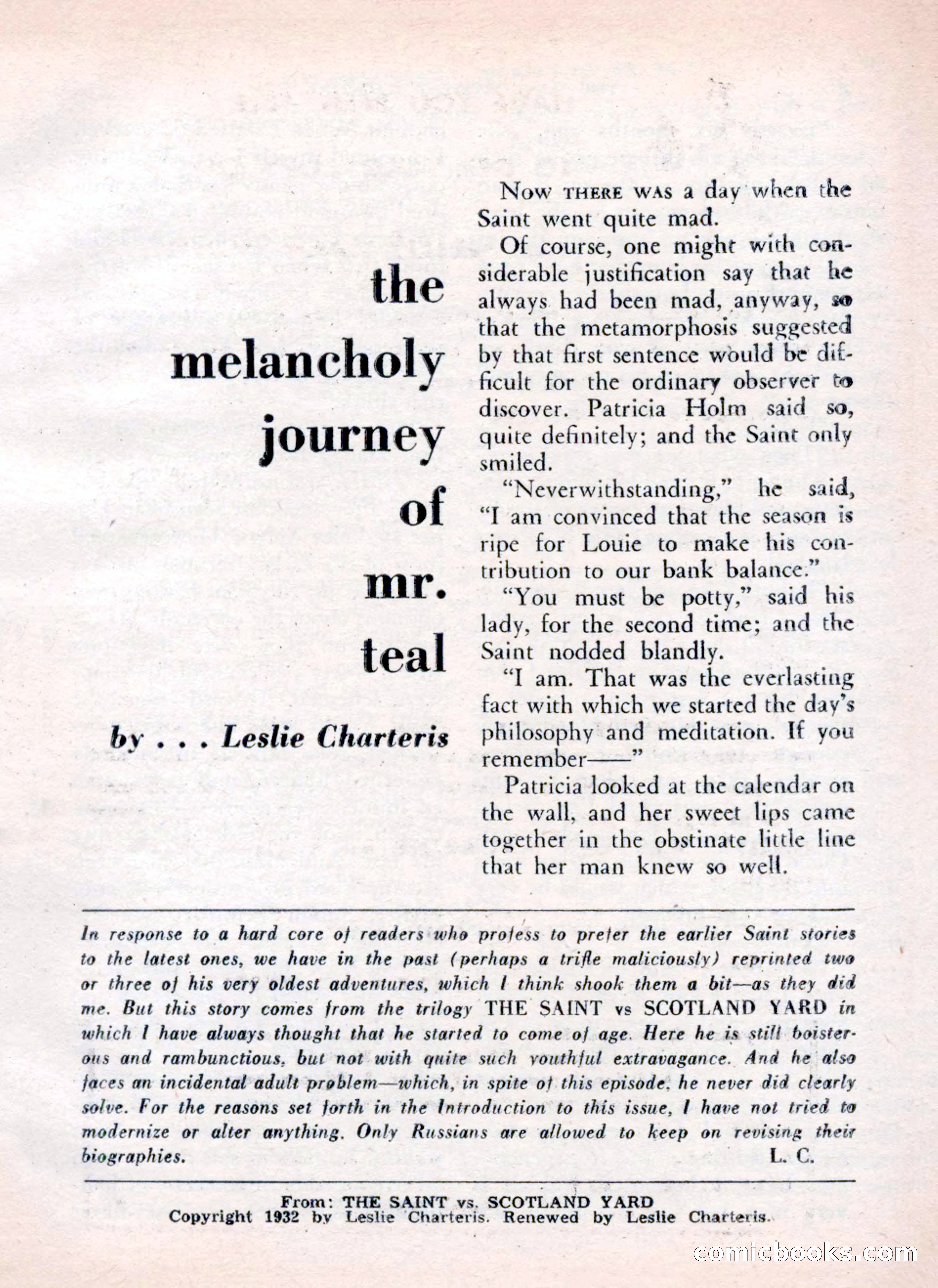 The Saint Mystery Magazine — page 5 of 132