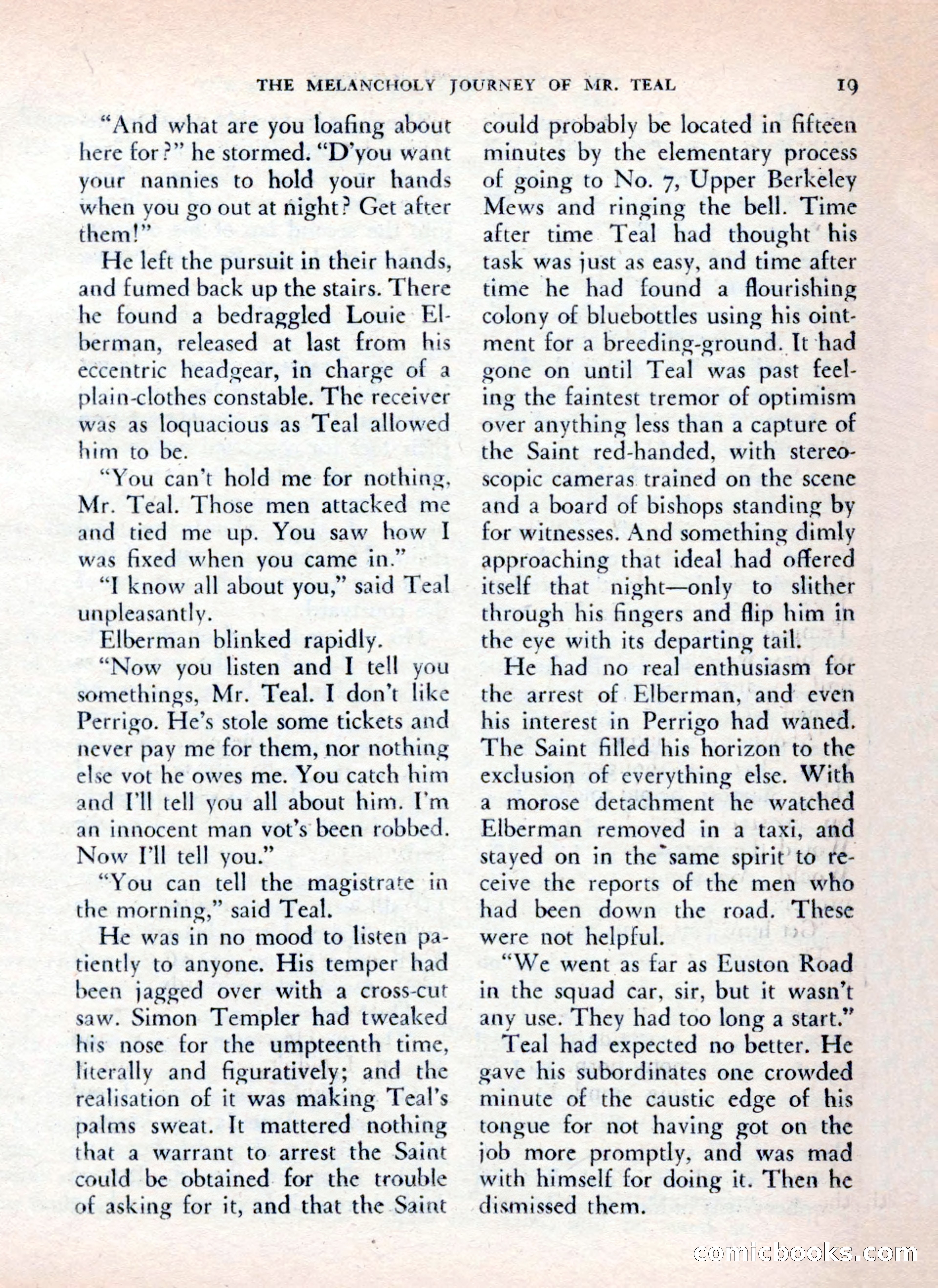 The Saint Mystery Magazine — page 21 of 132