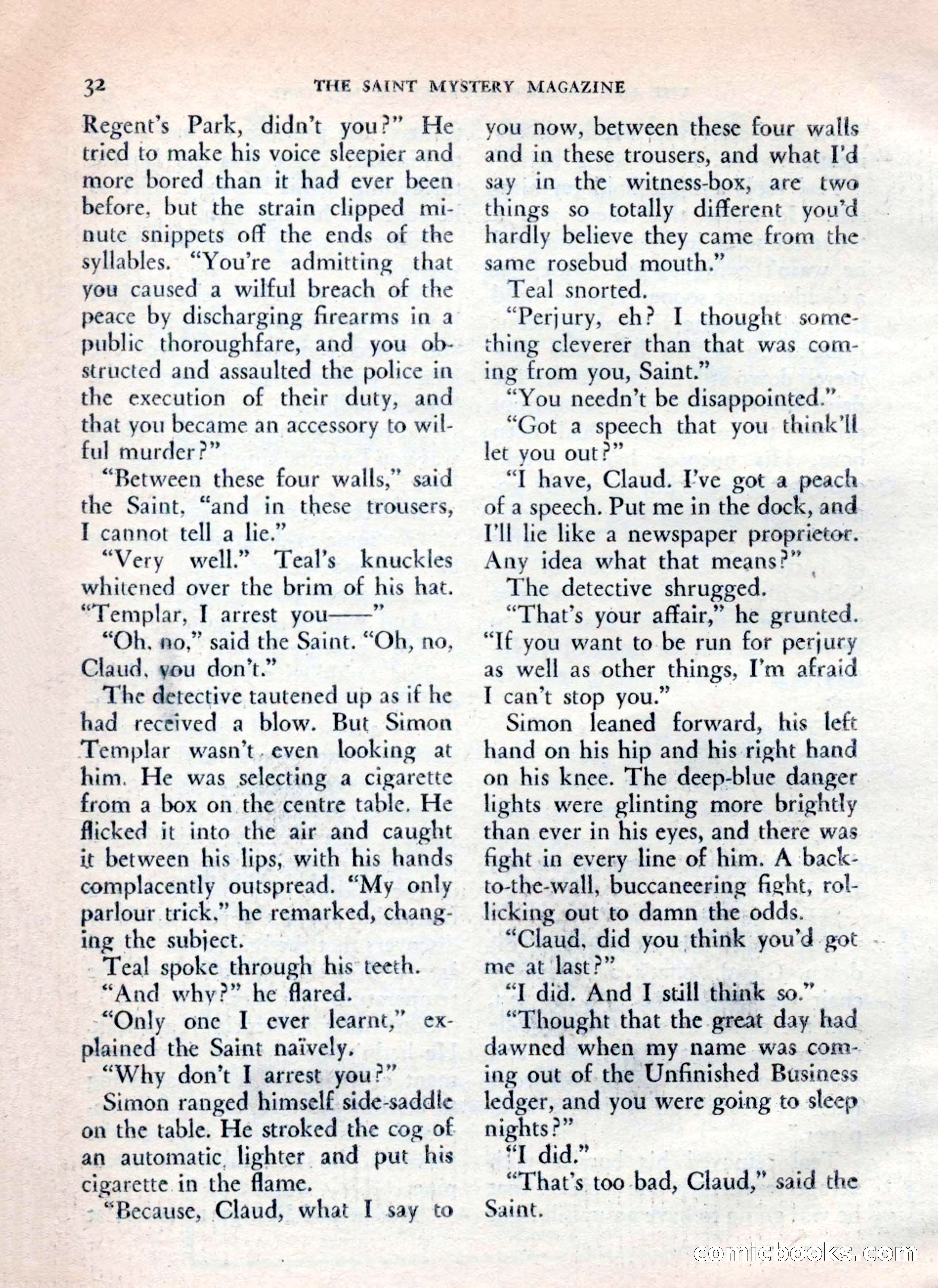 The Saint Mystery Magazine — page 34 of 132