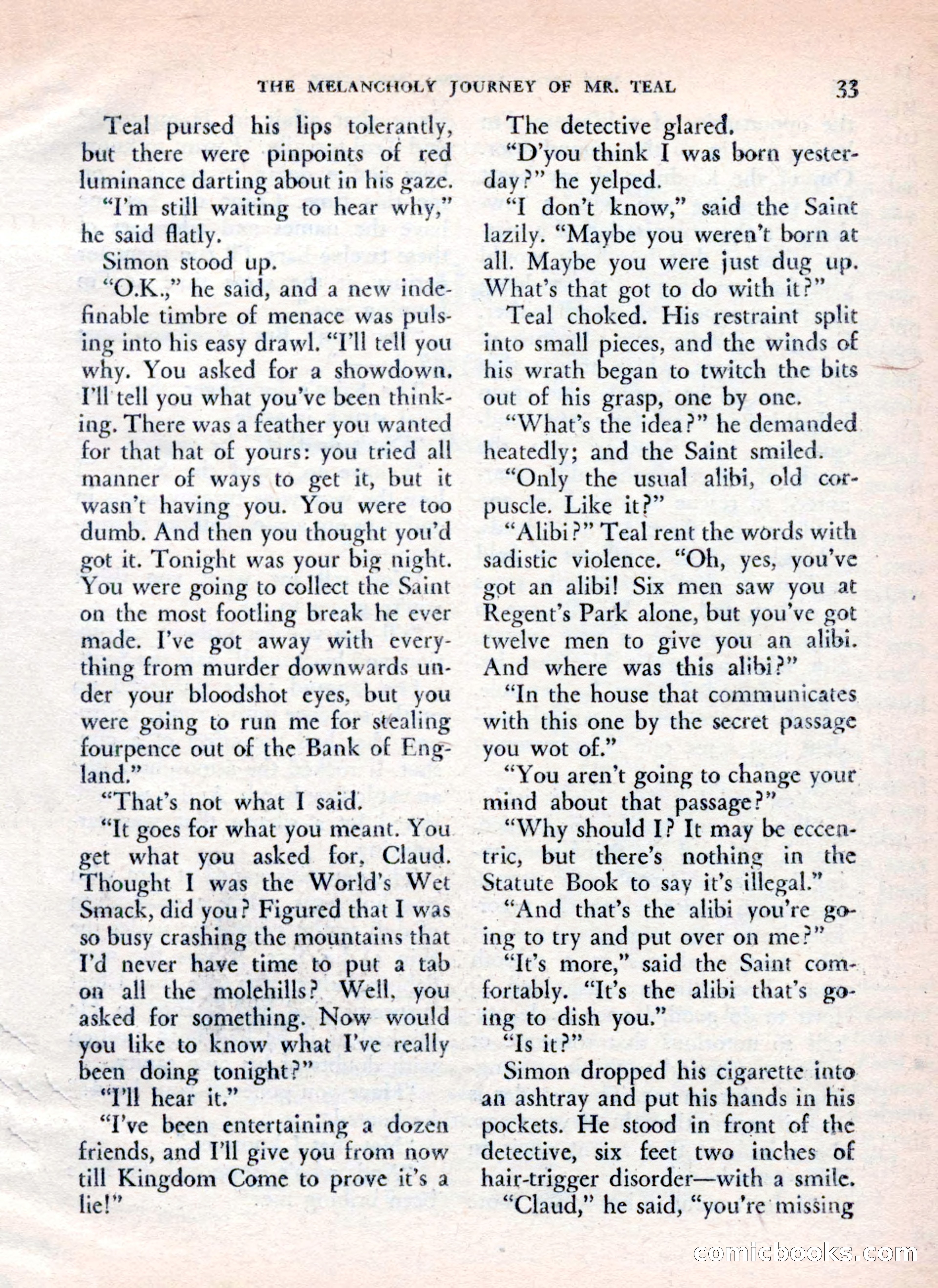 The Saint Mystery Magazine — page 35 of 132