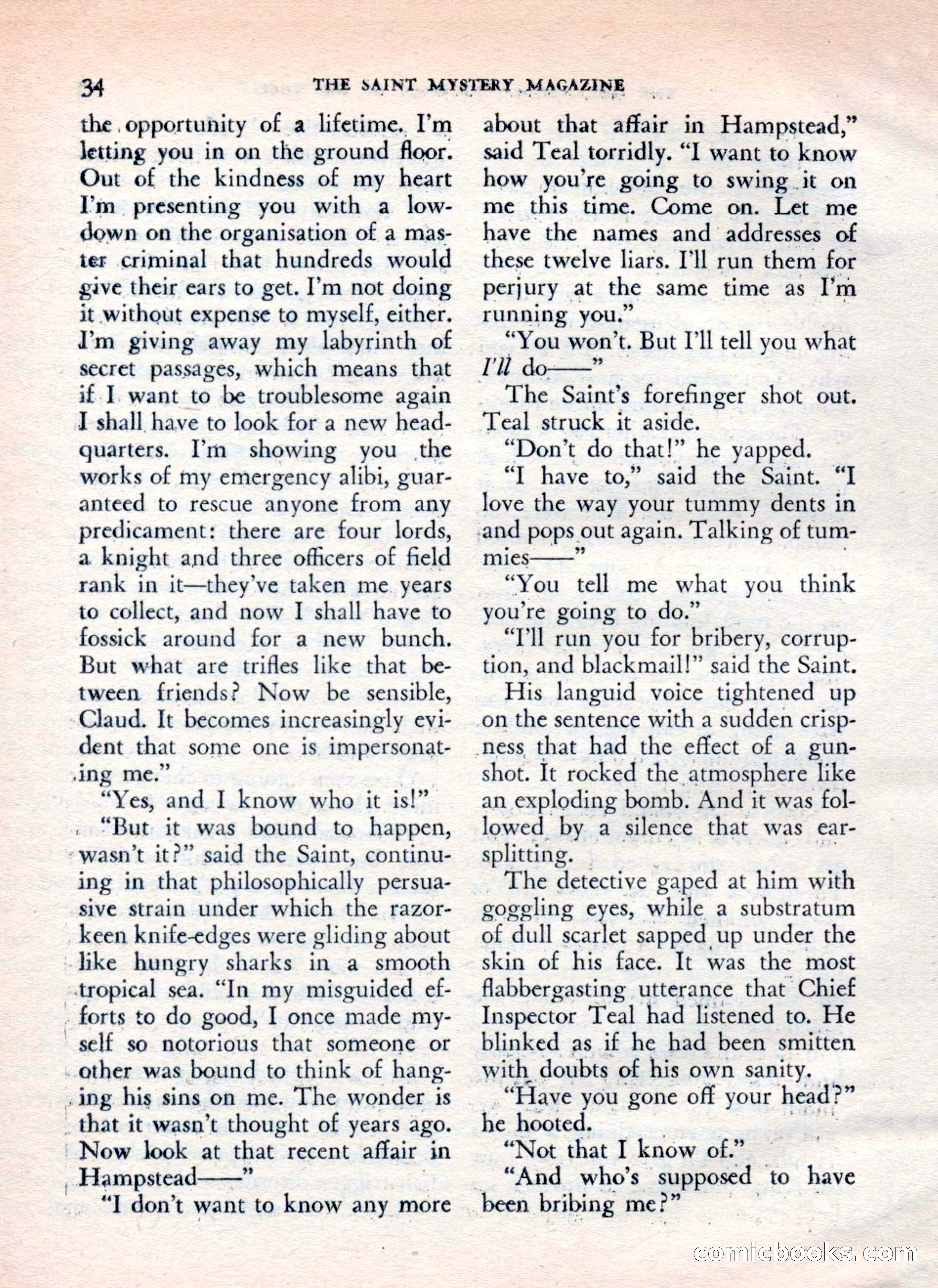 The Saint Mystery Magazine — page 36 of 132
