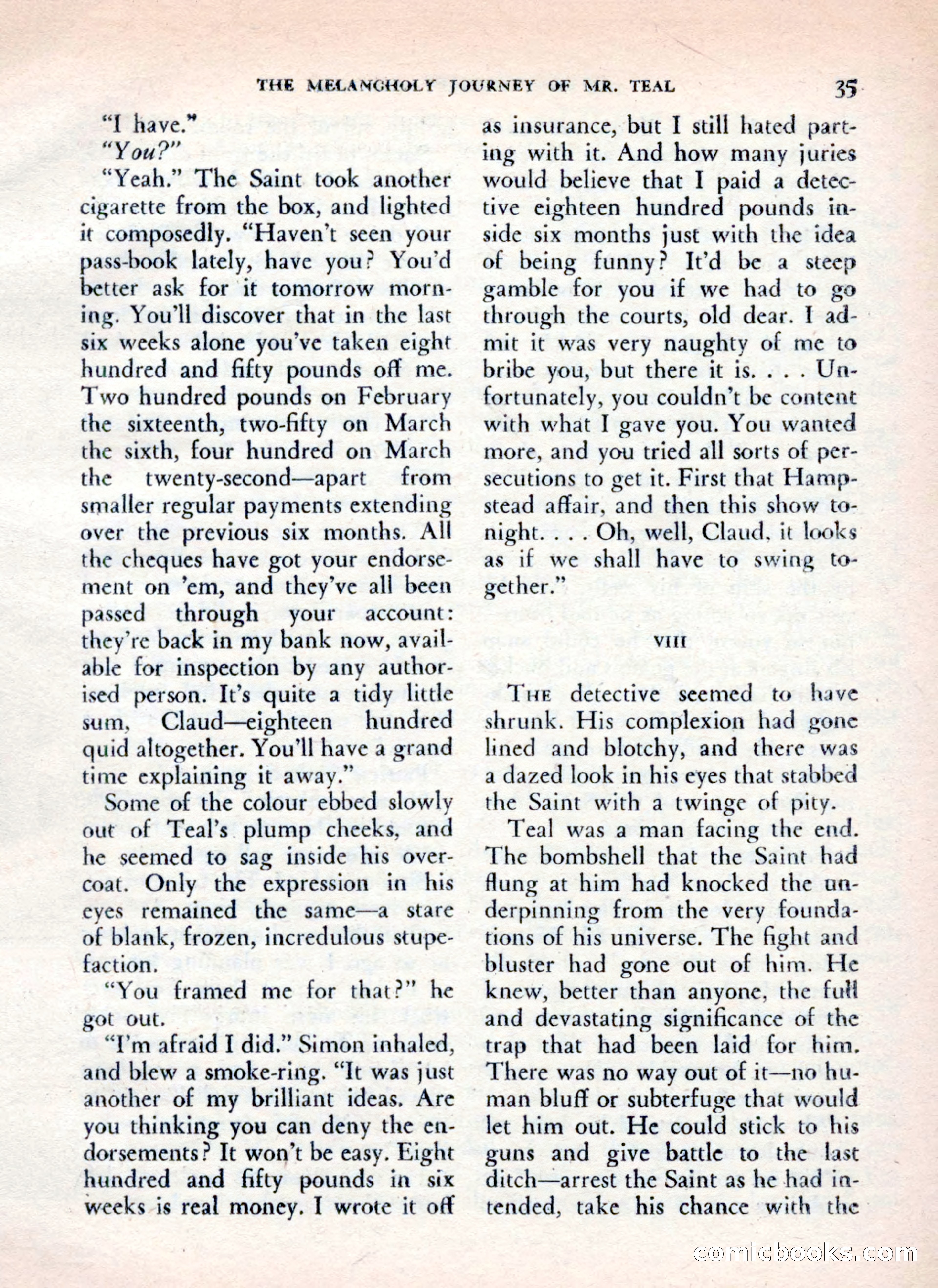The Saint Mystery Magazine — page 37 of 132