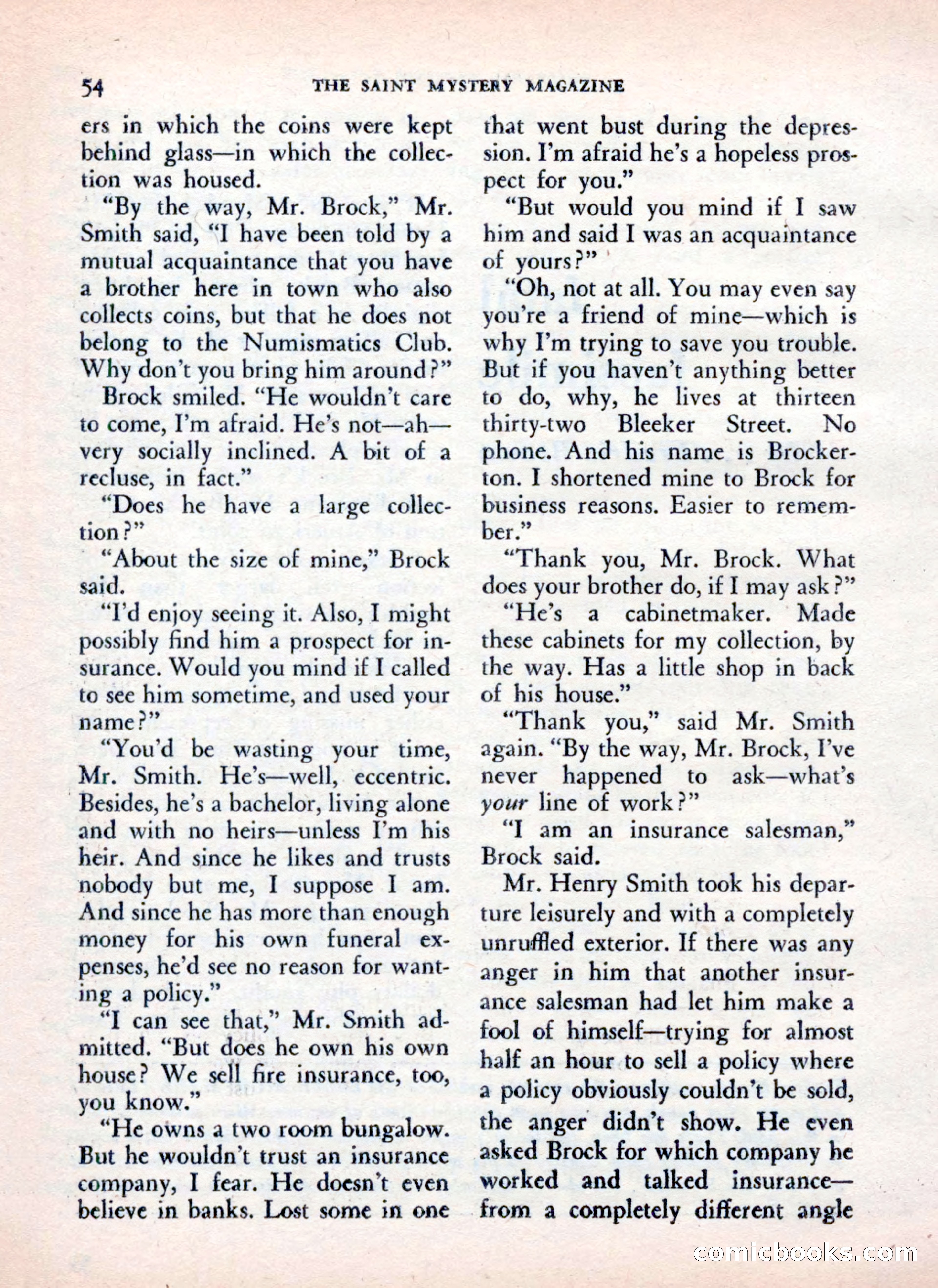 The Saint Mystery Magazine — page 56 of 132