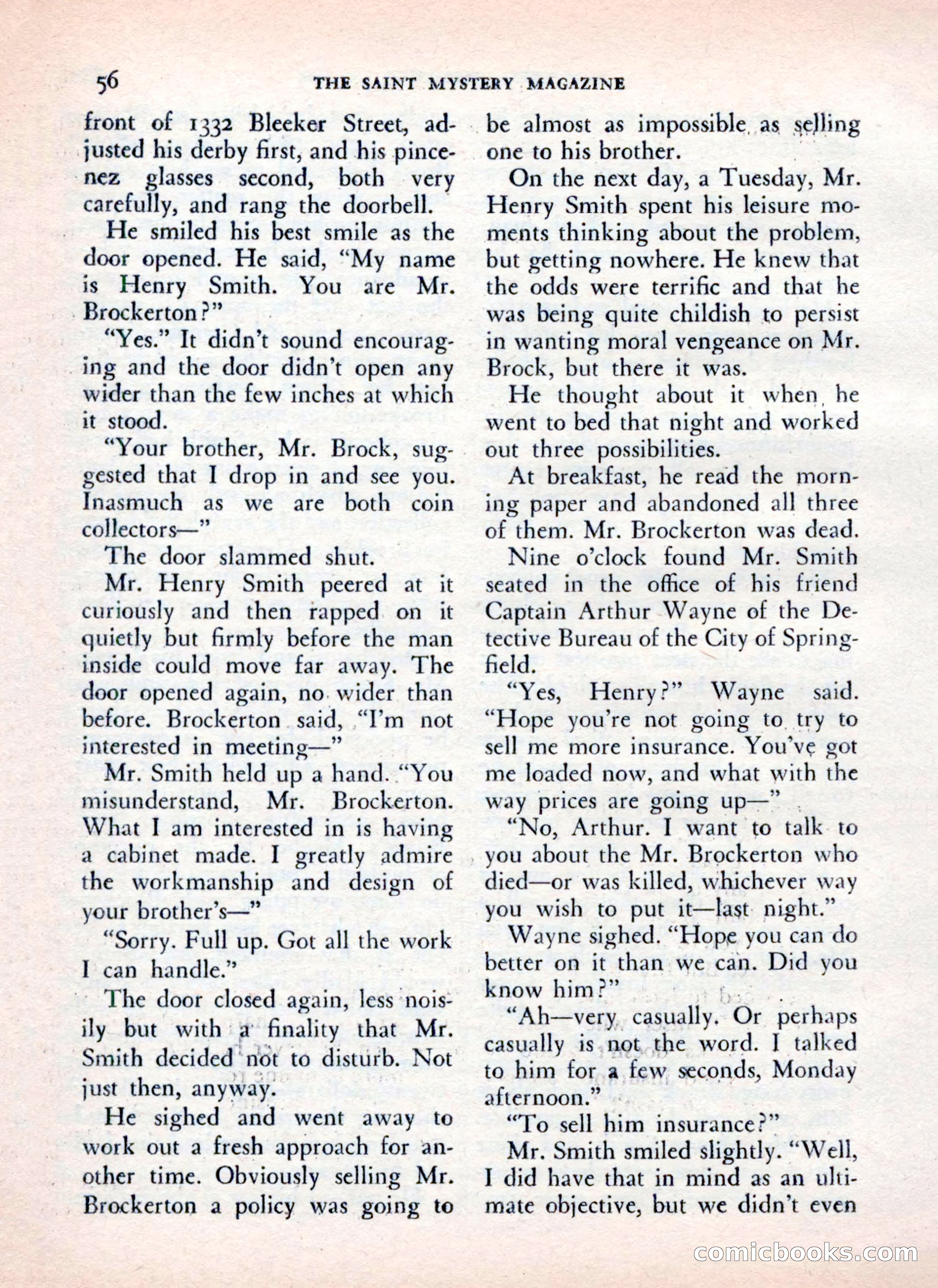 The Saint Mystery Magazine — page 58 of 132