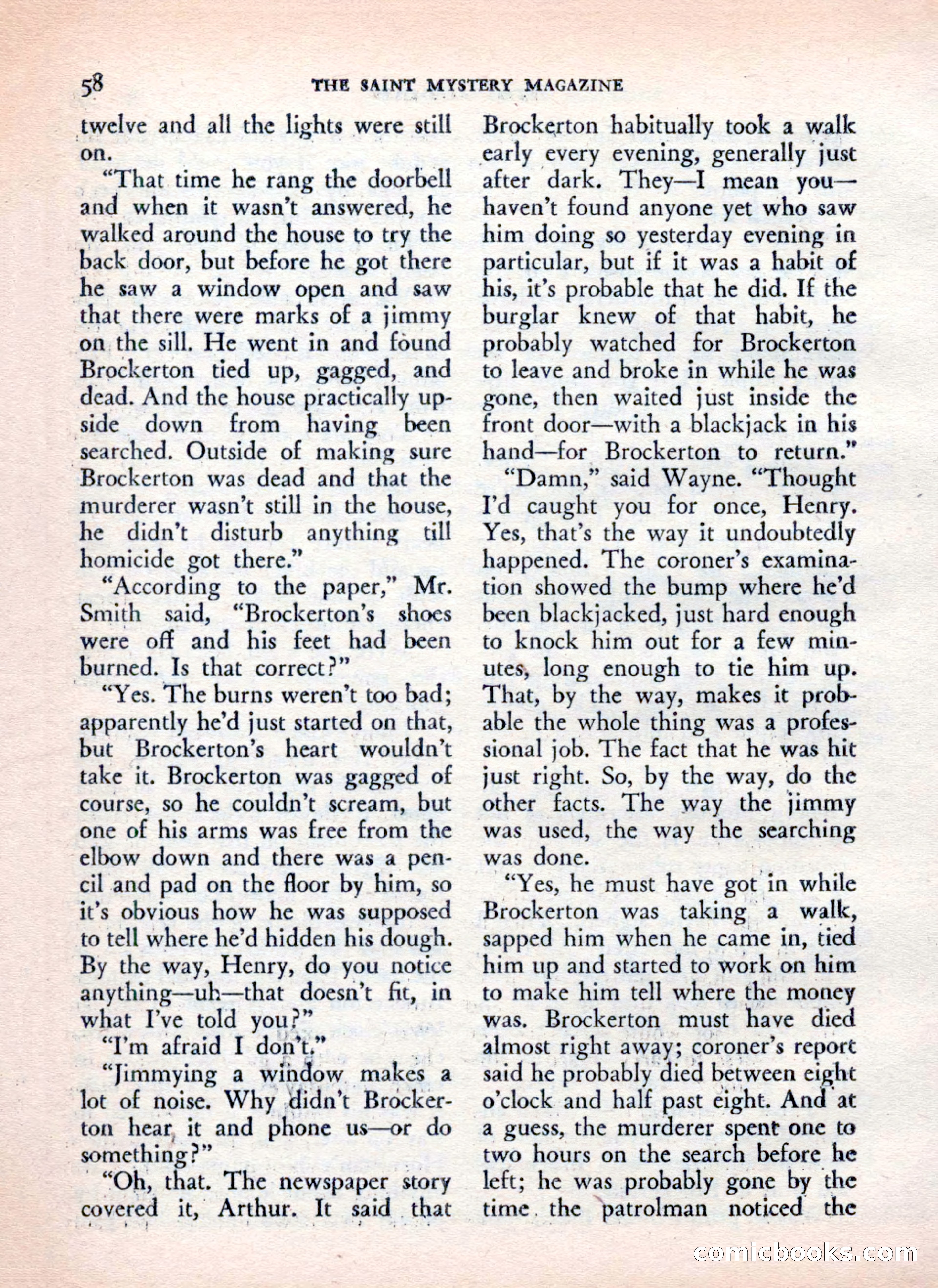 The Saint Mystery Magazine — page 60 of 132