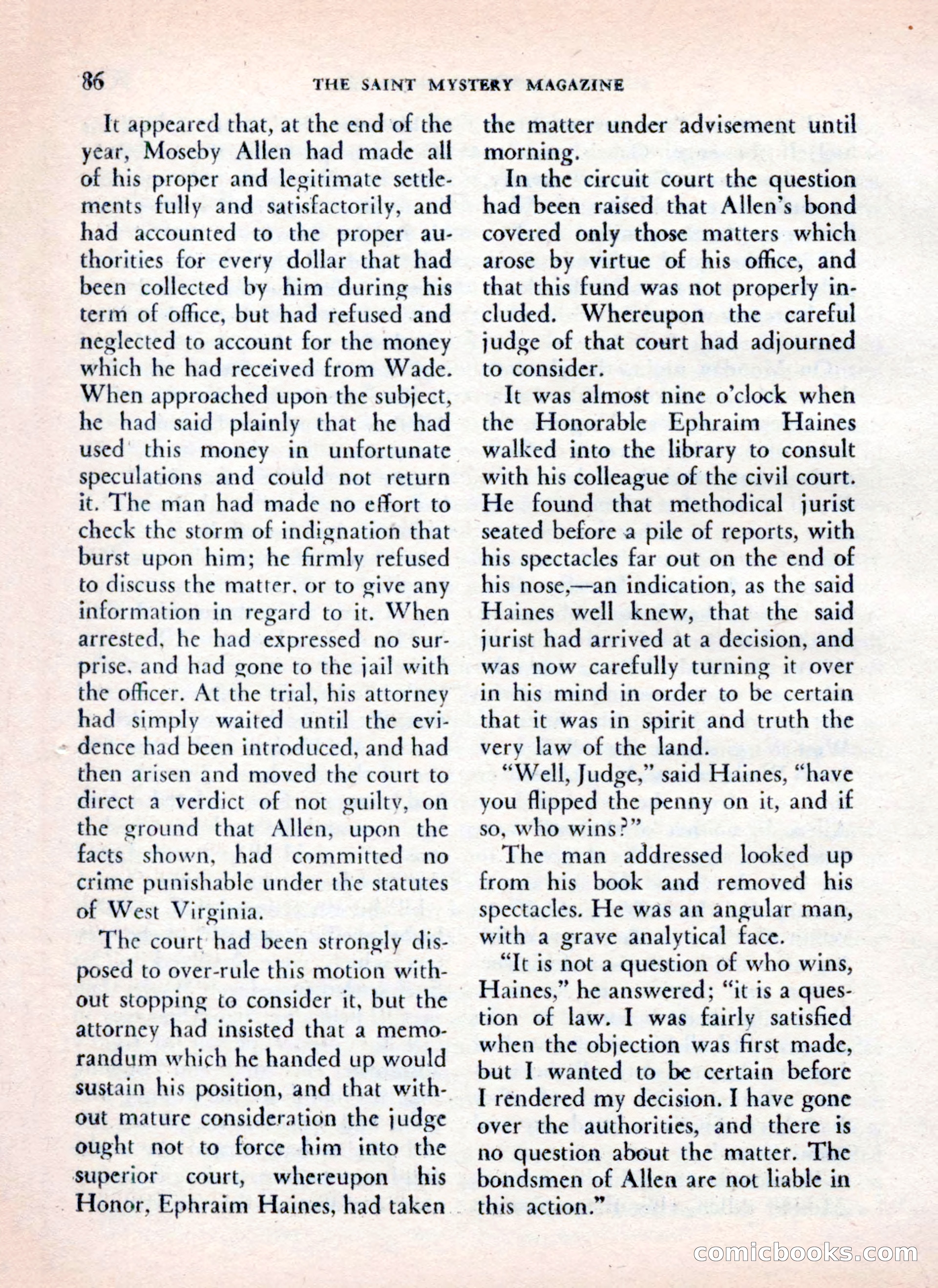 The Saint Mystery Magazine — page 88 of 132