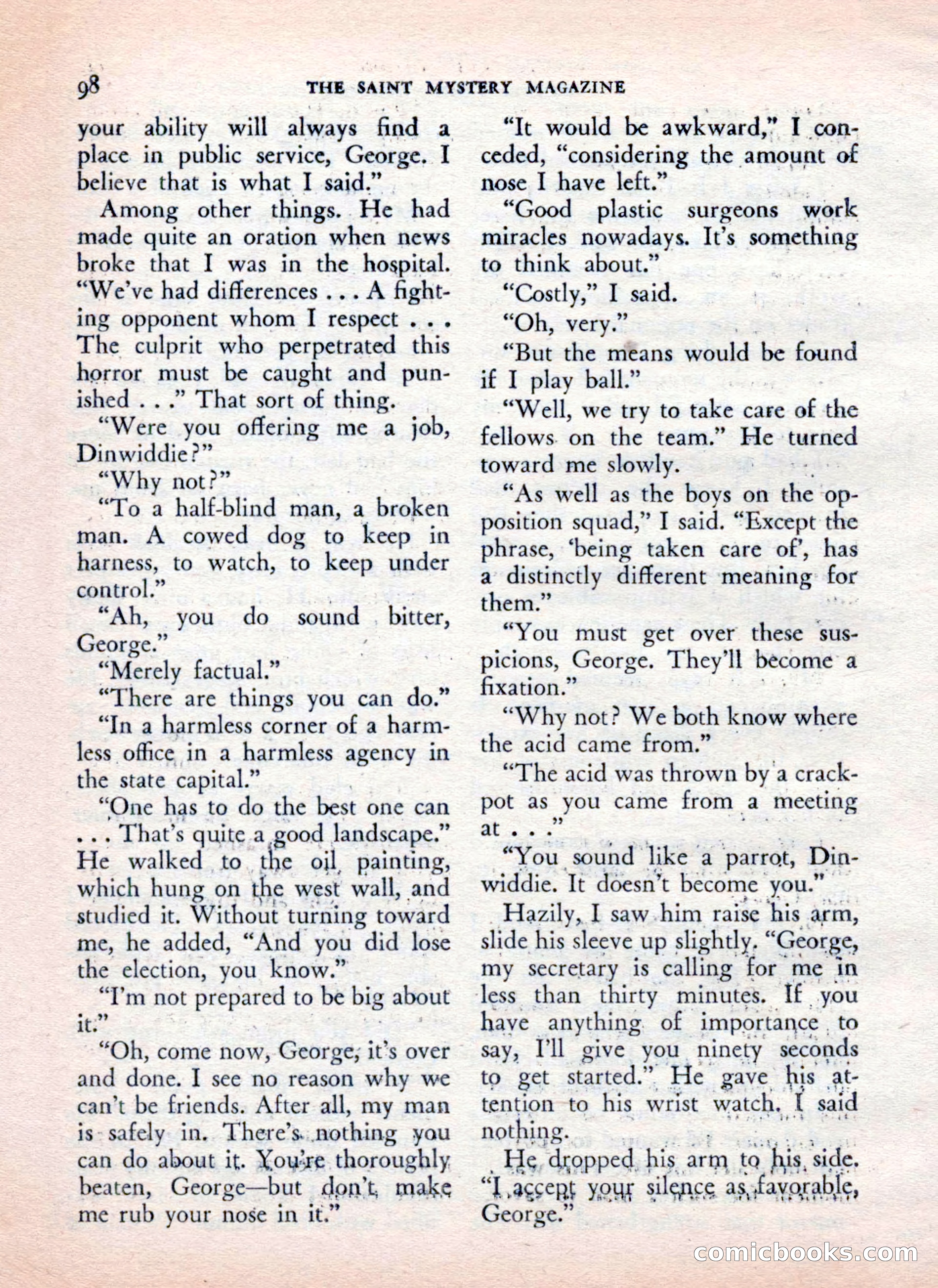 The Saint Mystery Magazine — page 100 of 132
