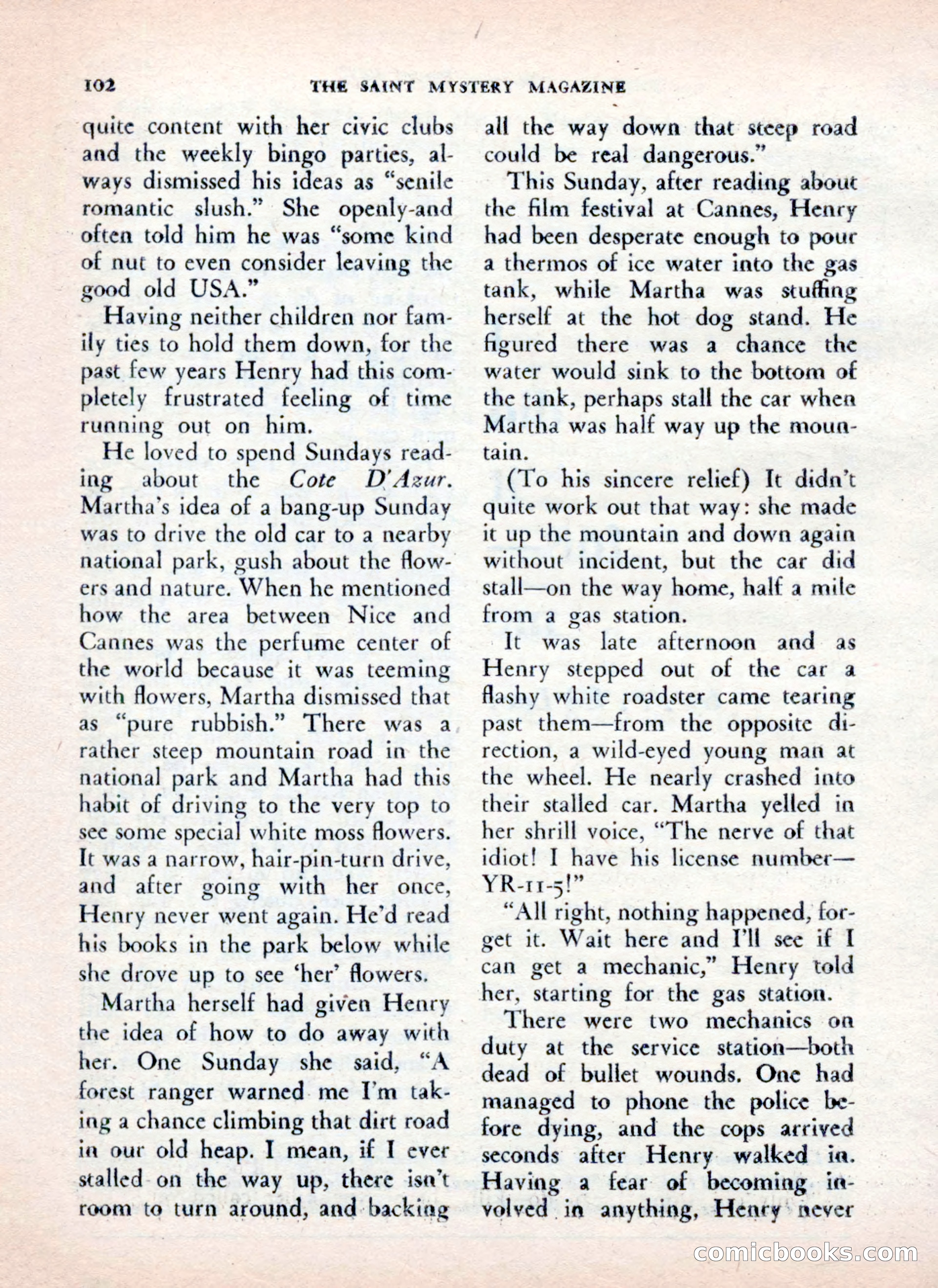 The Saint Mystery Magazine — page 104 of 132
