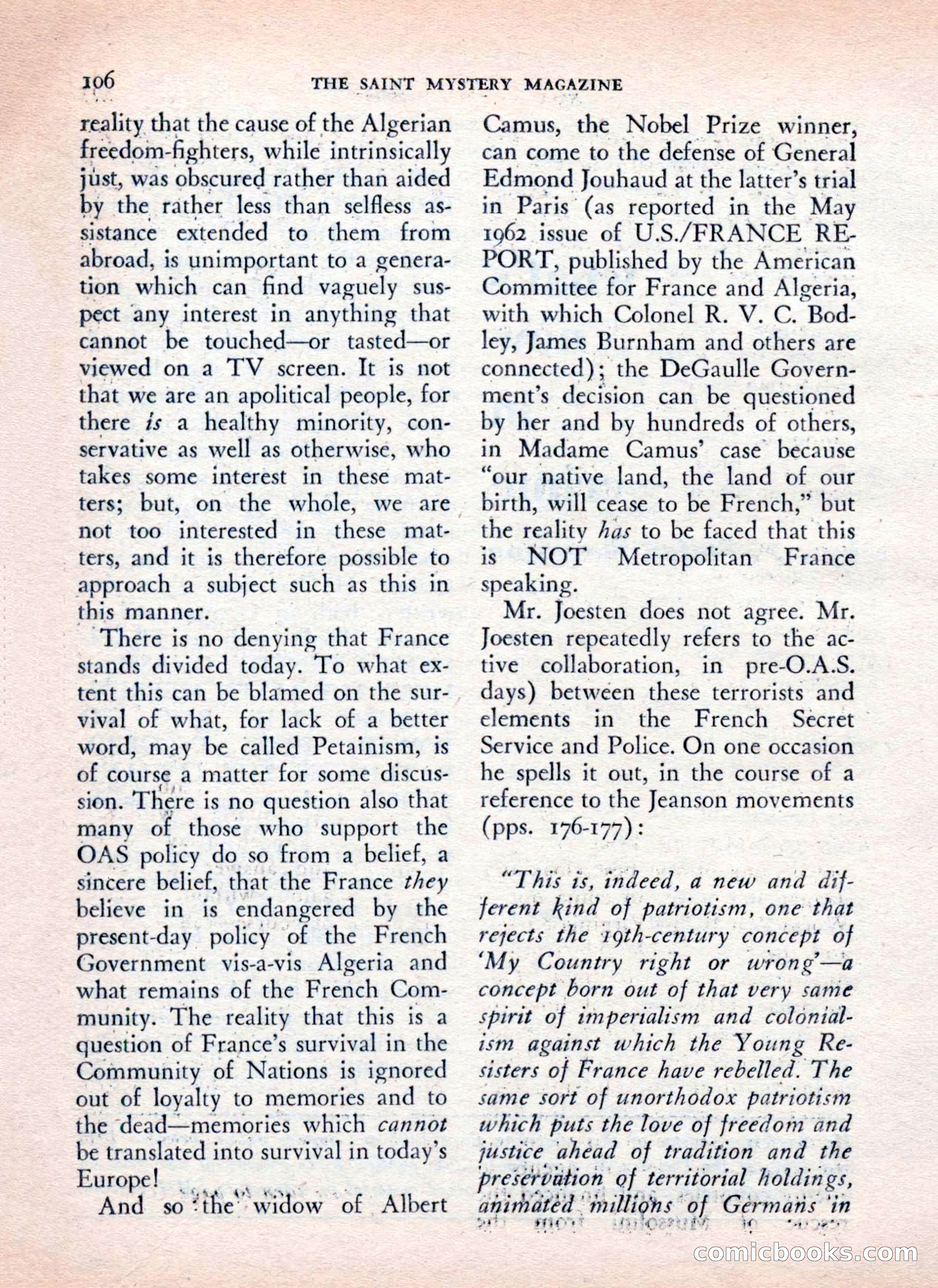 The Saint Mystery Magazine — page 108 of 132