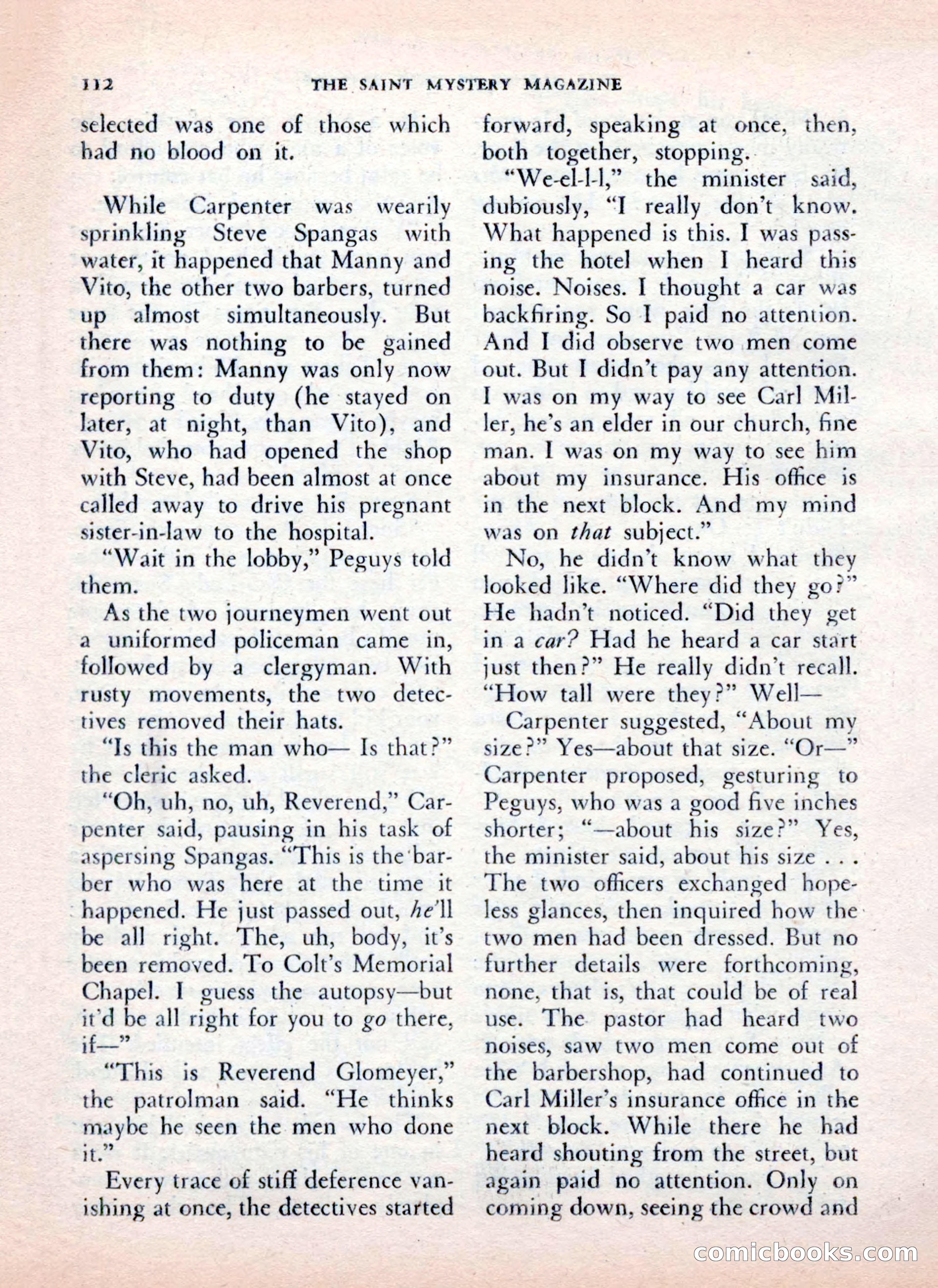 The Saint Mystery Magazine — page 114 of 132