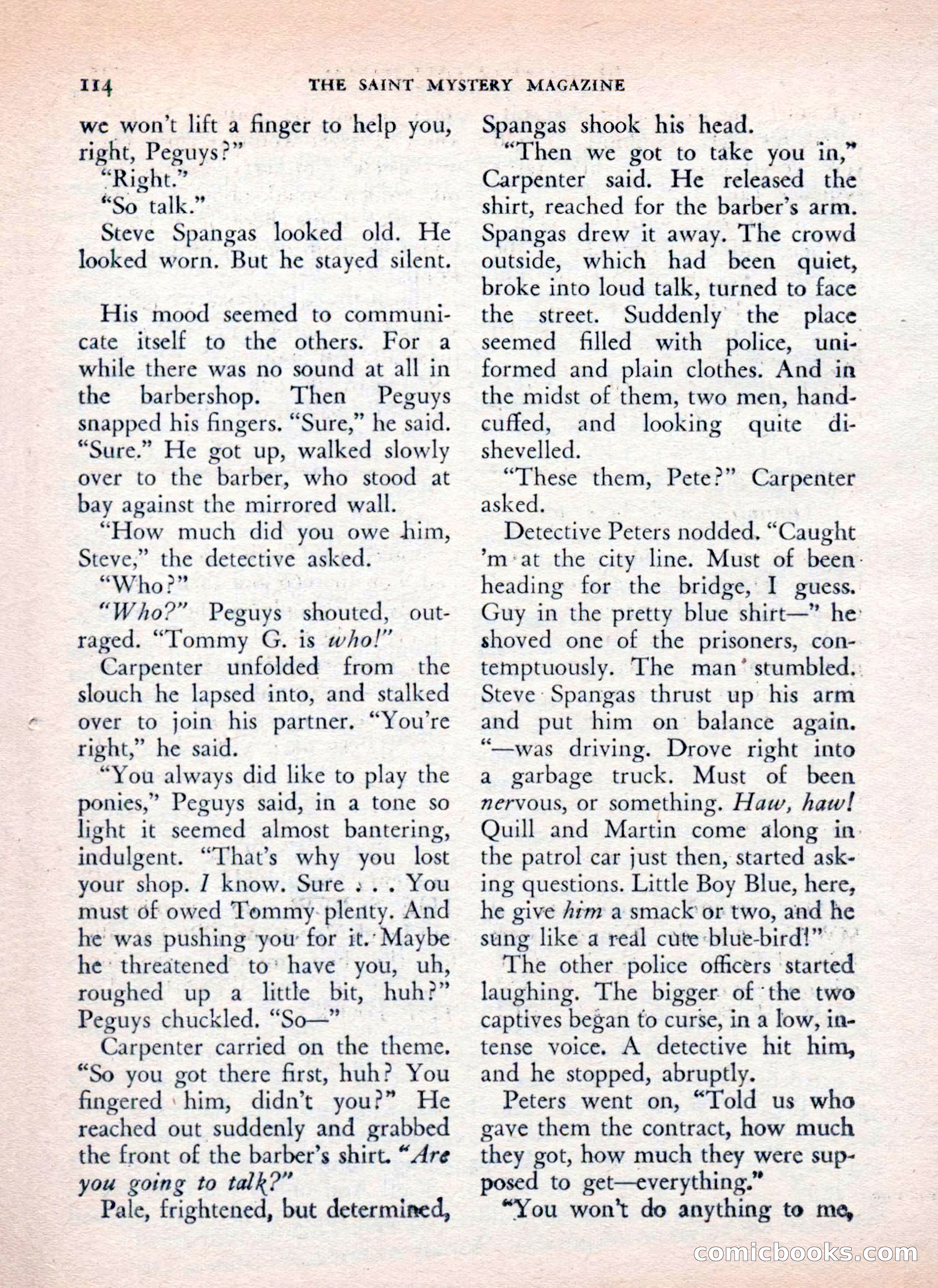 The Saint Mystery Magazine — page 116 of 132