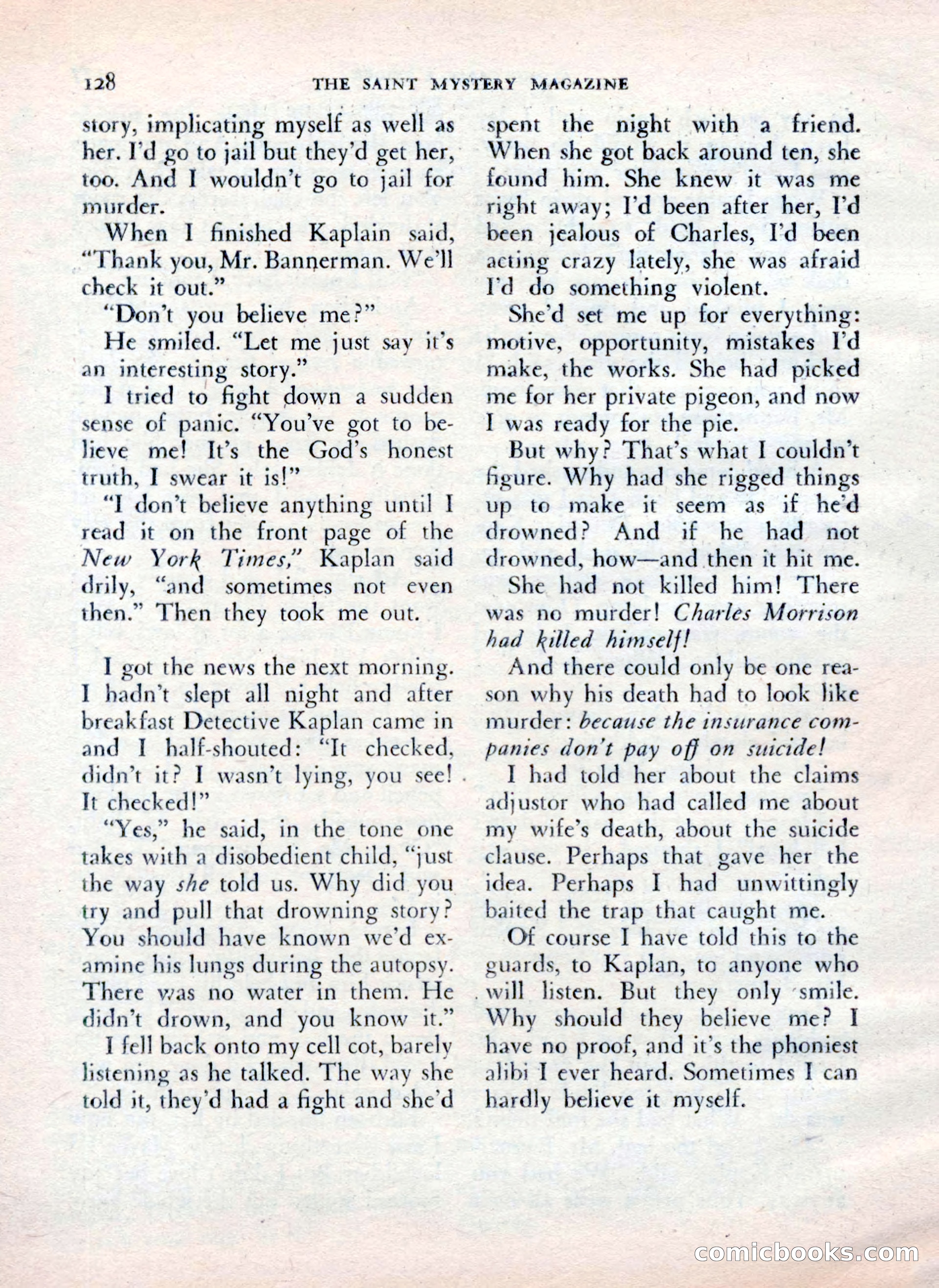 The Saint Mystery Magazine — page 130 of 132