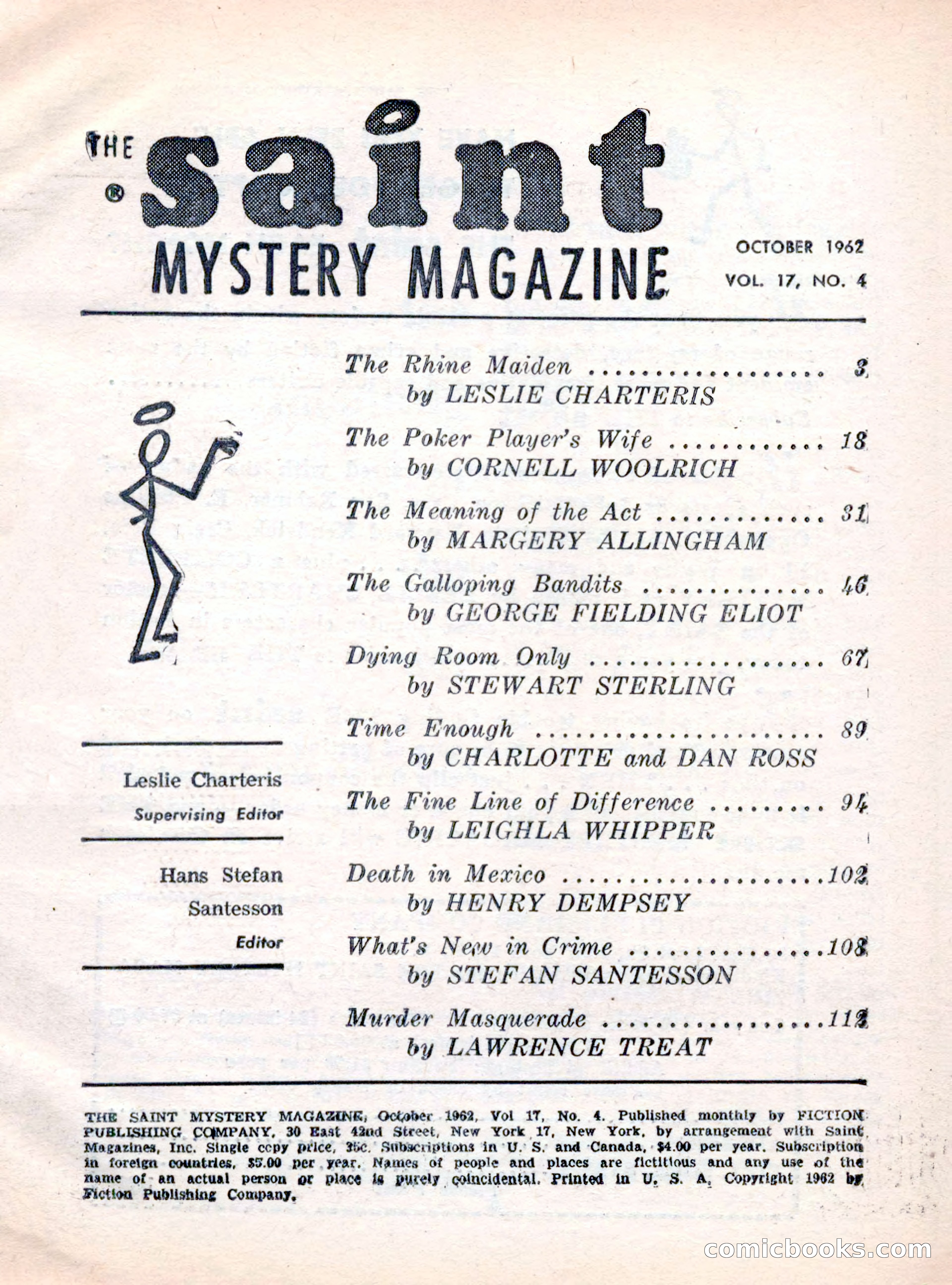 The Saint Mystery Magazine, October 1962 — page 3 of 132