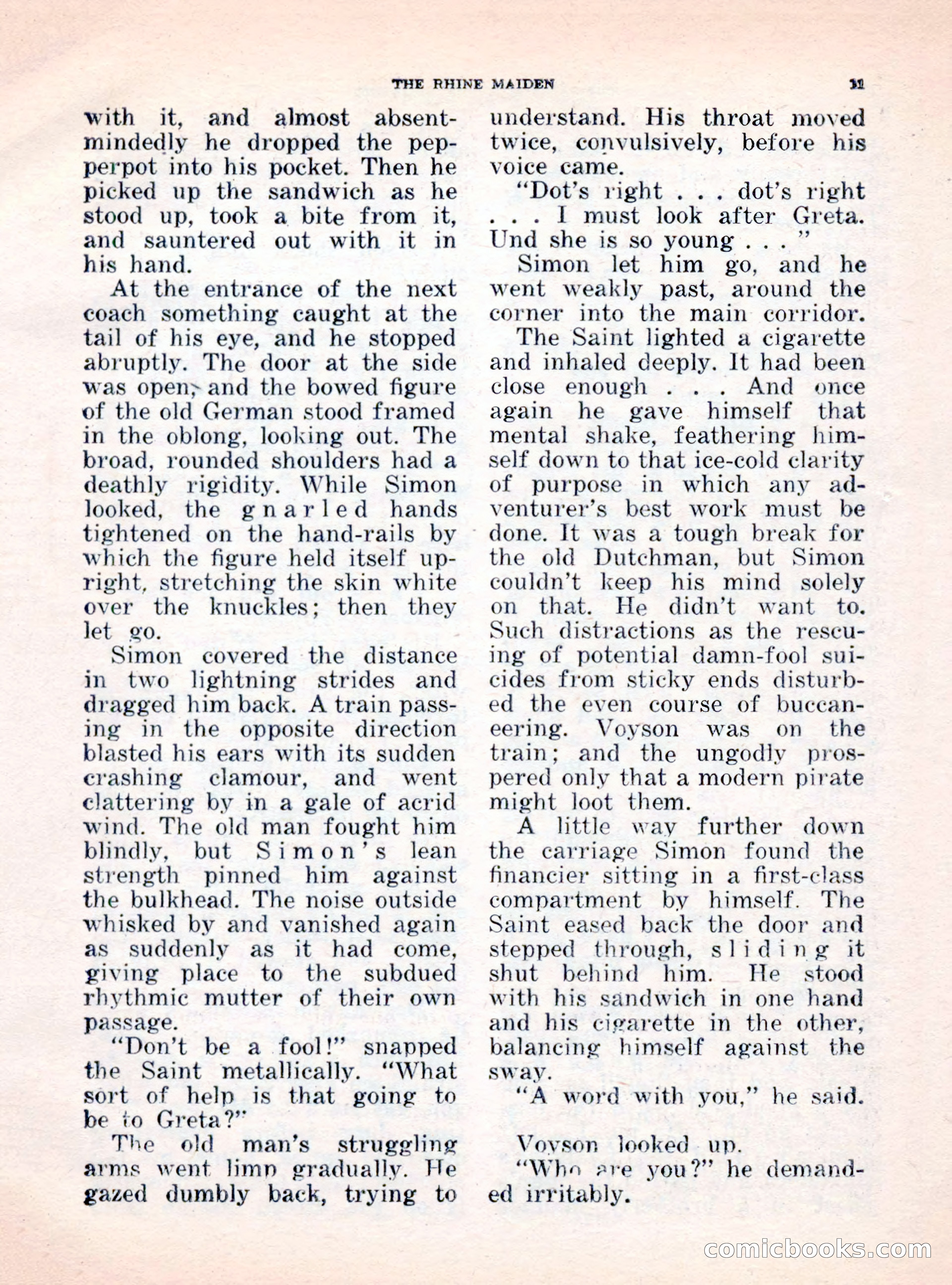 The Saint Mystery Magazine, October 1962 — page 13 of 132