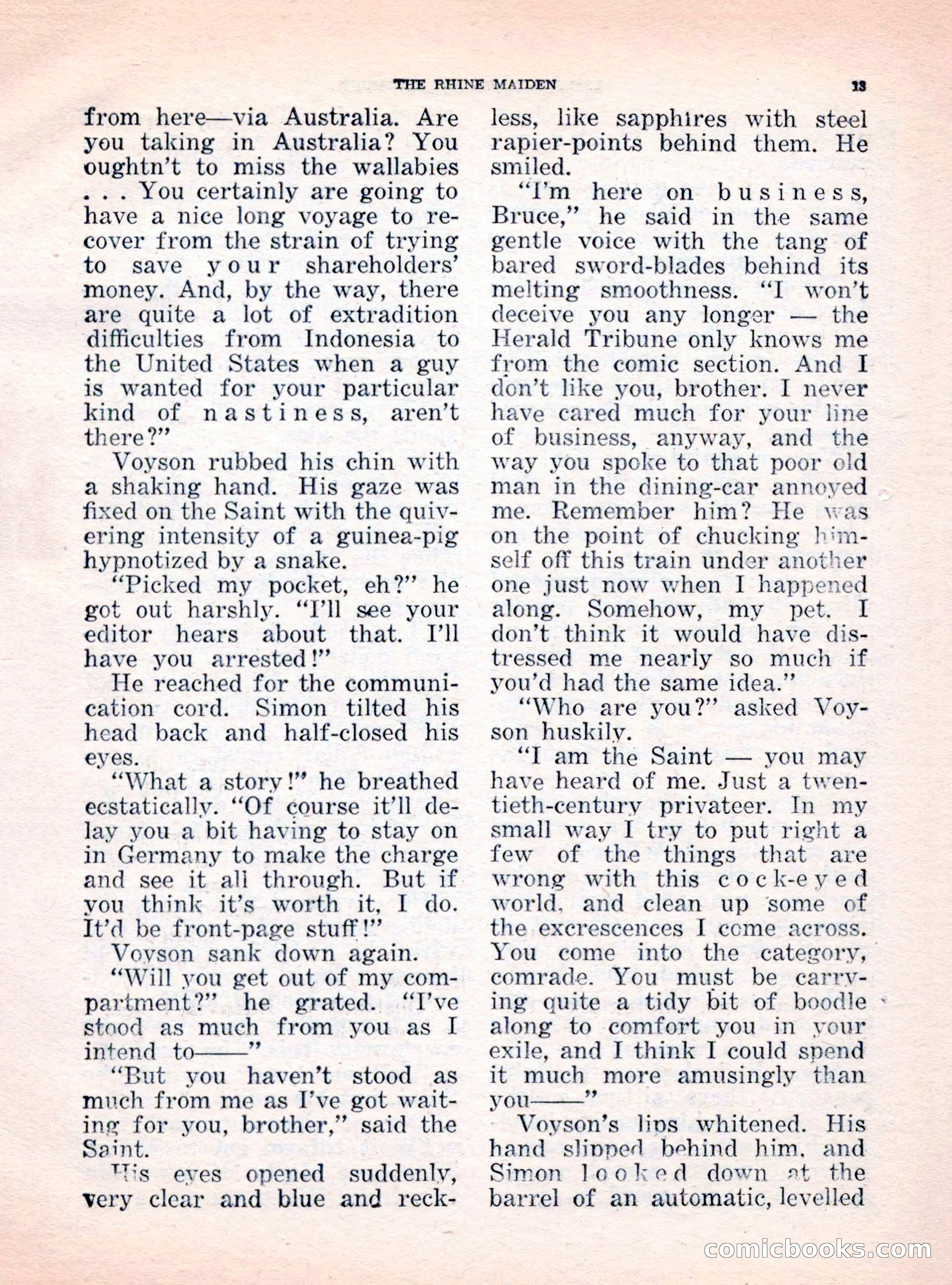 The Saint Mystery Magazine, October 1962 — page 15 of 132