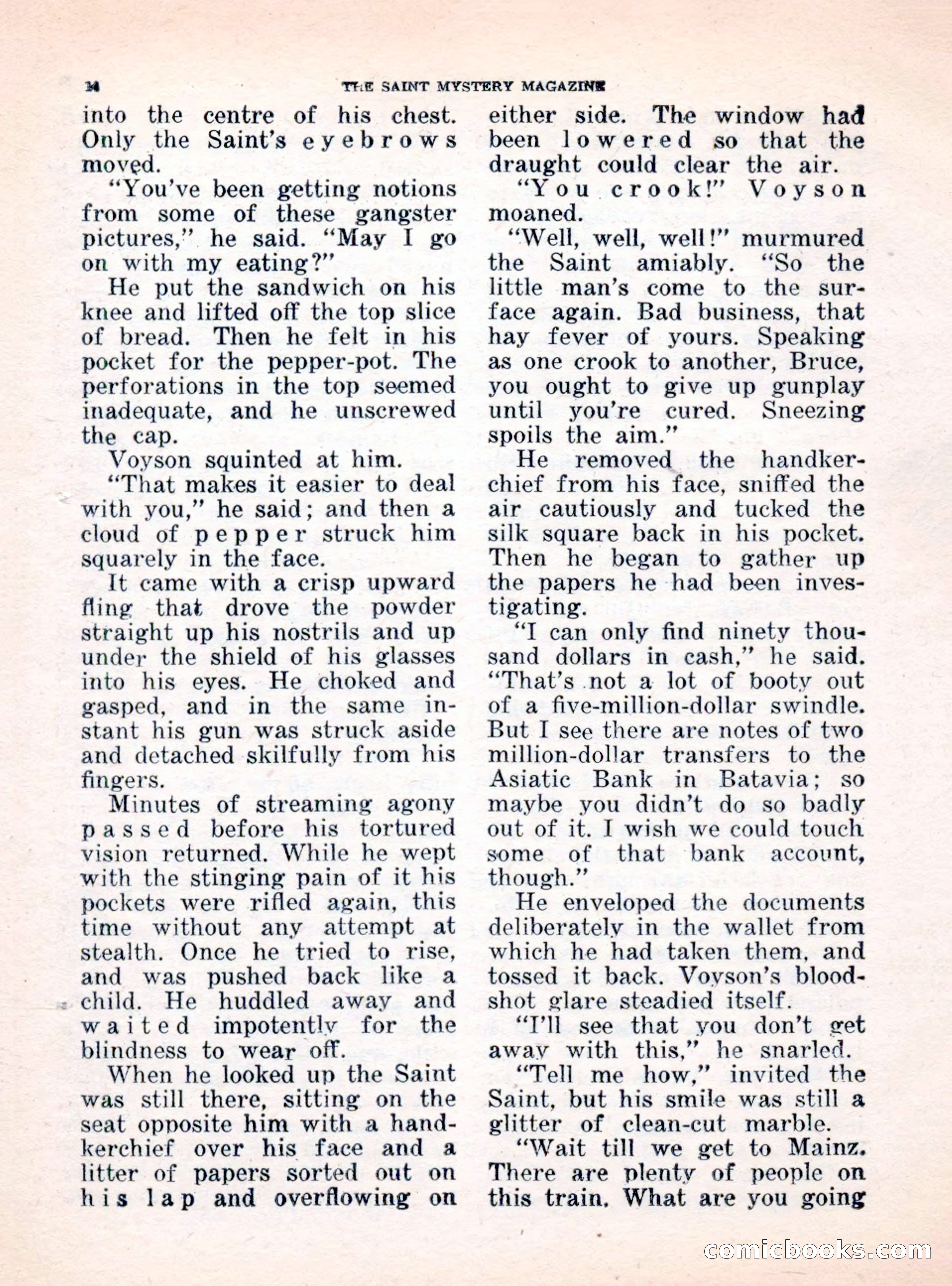 The Saint Mystery Magazine, October 1962 — page 16 of 132