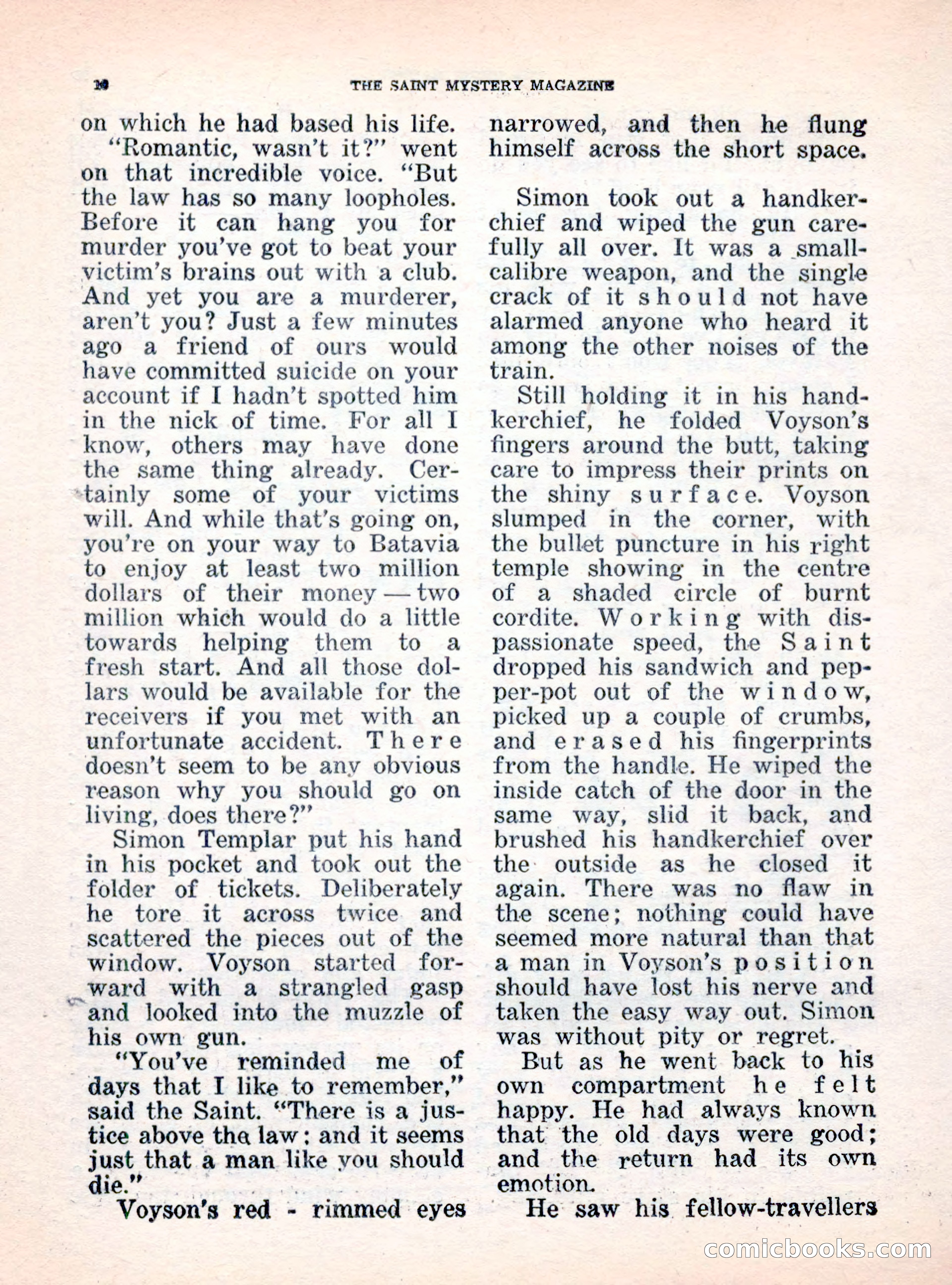 The Saint Mystery Magazine, October 1962 — page 18 of 132