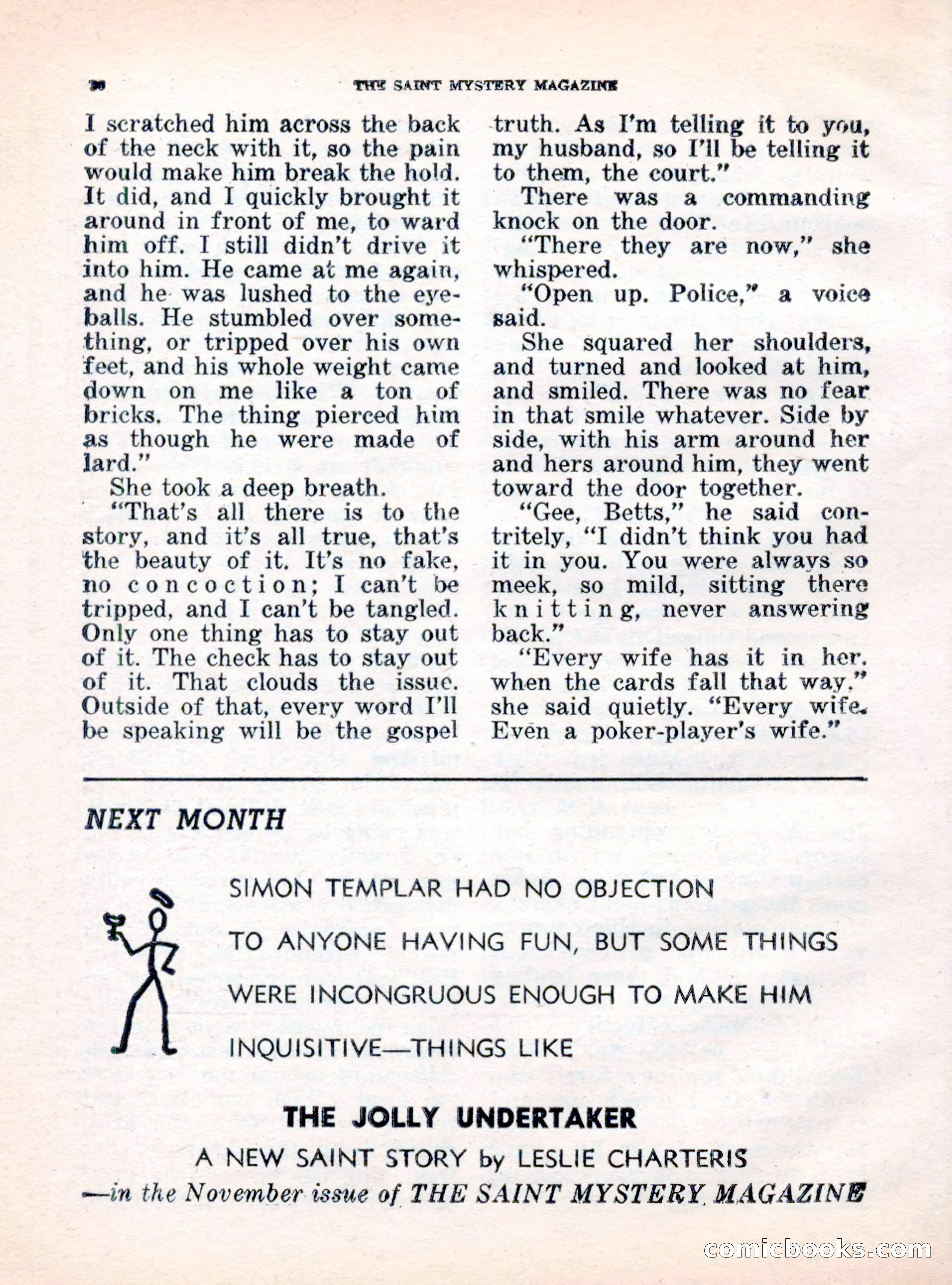 The Saint Mystery Magazine, October 1962 — page 32 of 132