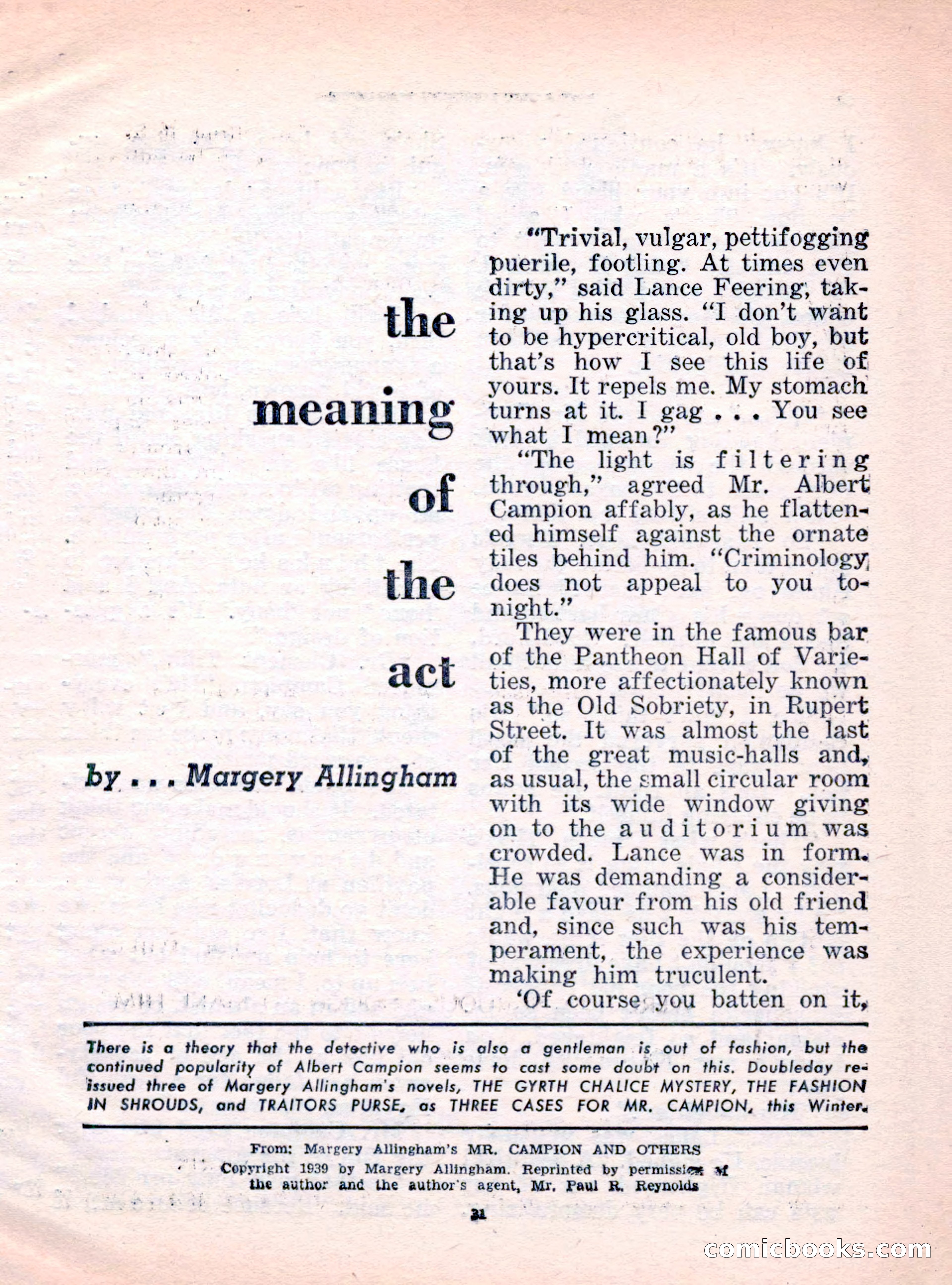 The Saint Mystery Magazine, October 1962 — page 33 of 132