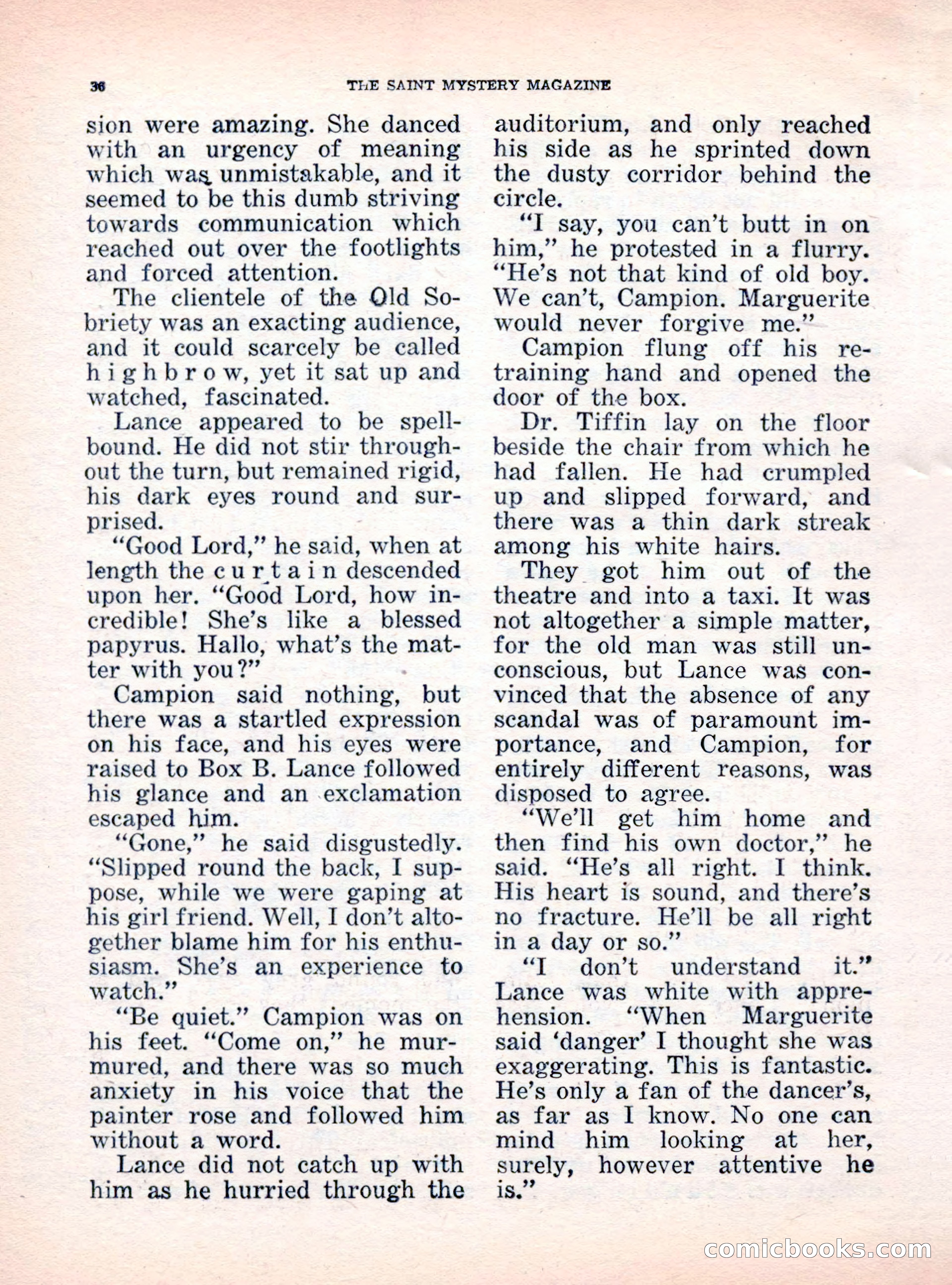The Saint Mystery Magazine, October 1962 — page 38 of 132