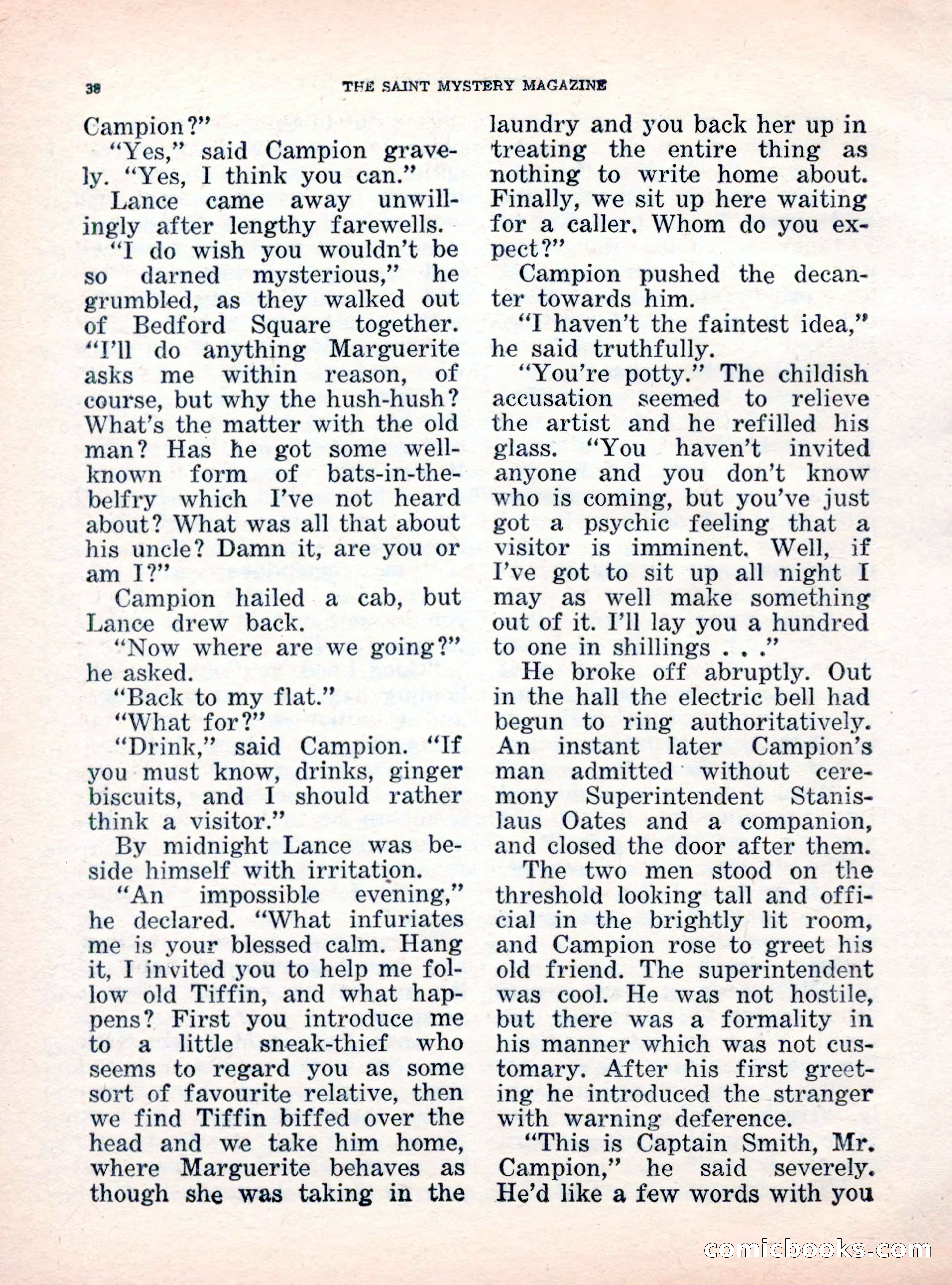The Saint Mystery Magazine, October 1962 — page 40 of 132