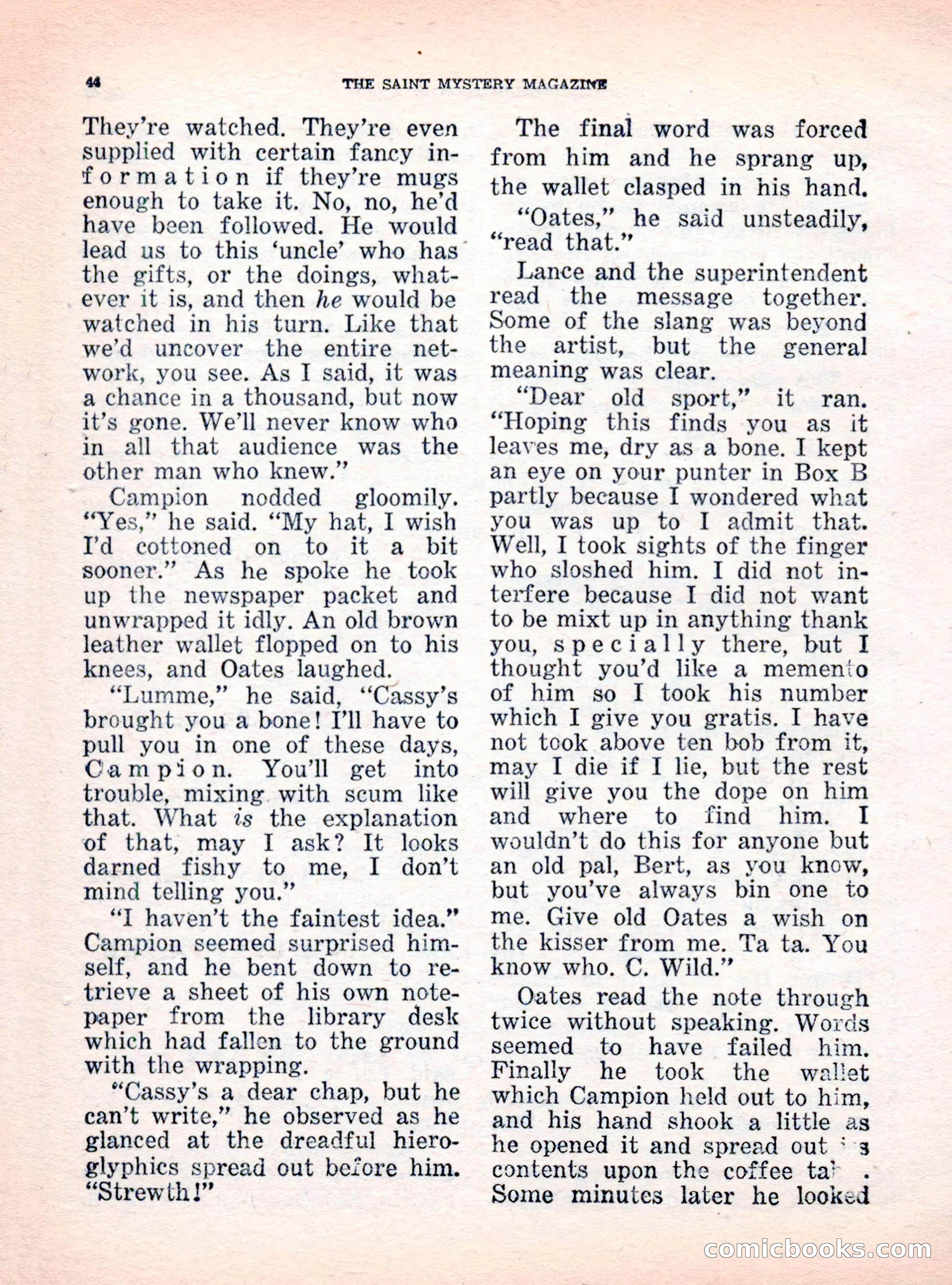 The Saint Mystery Magazine, October 1962 — page 46 of 132