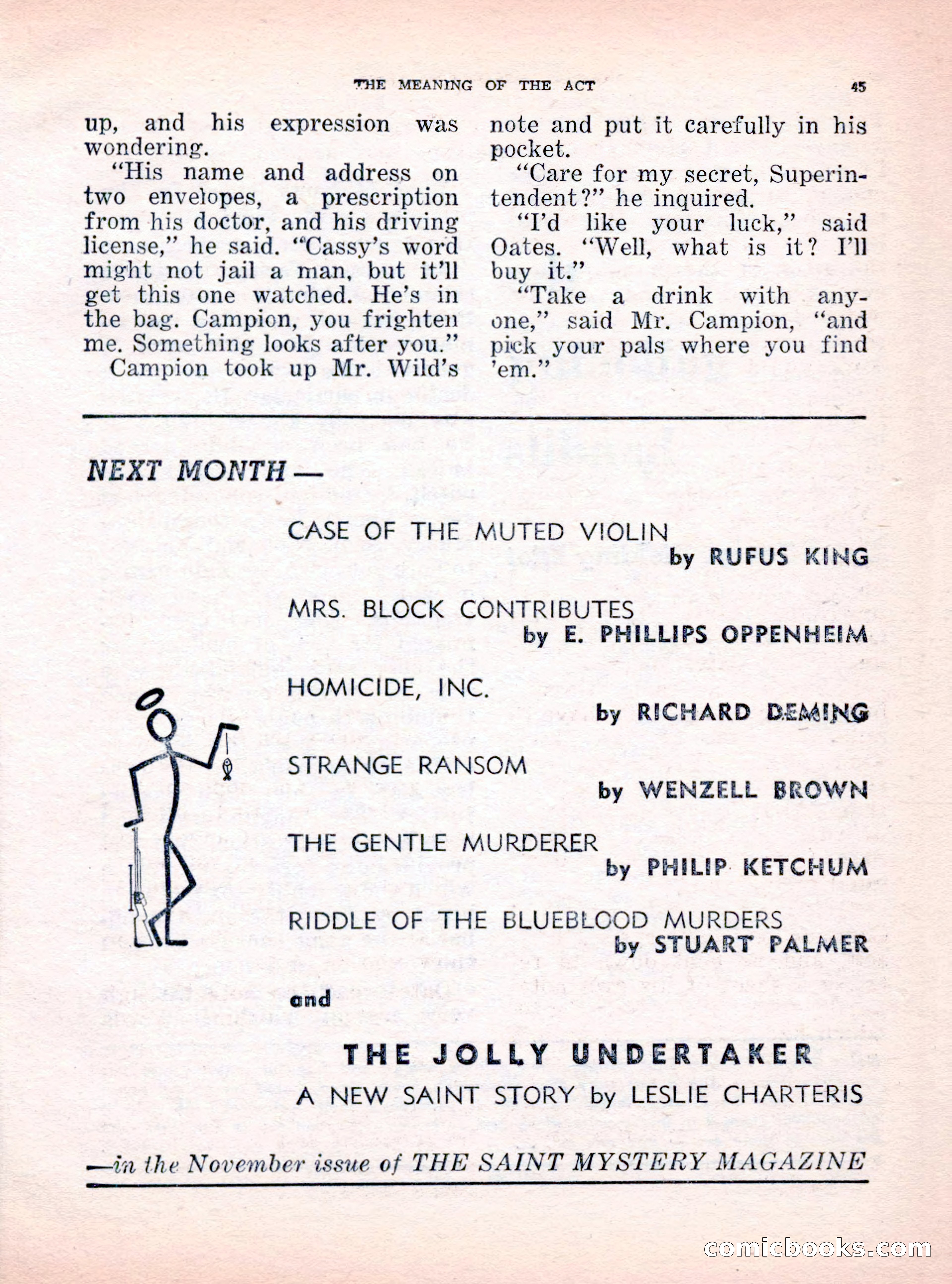 The Saint Mystery Magazine, October 1962 — page 47 of 132