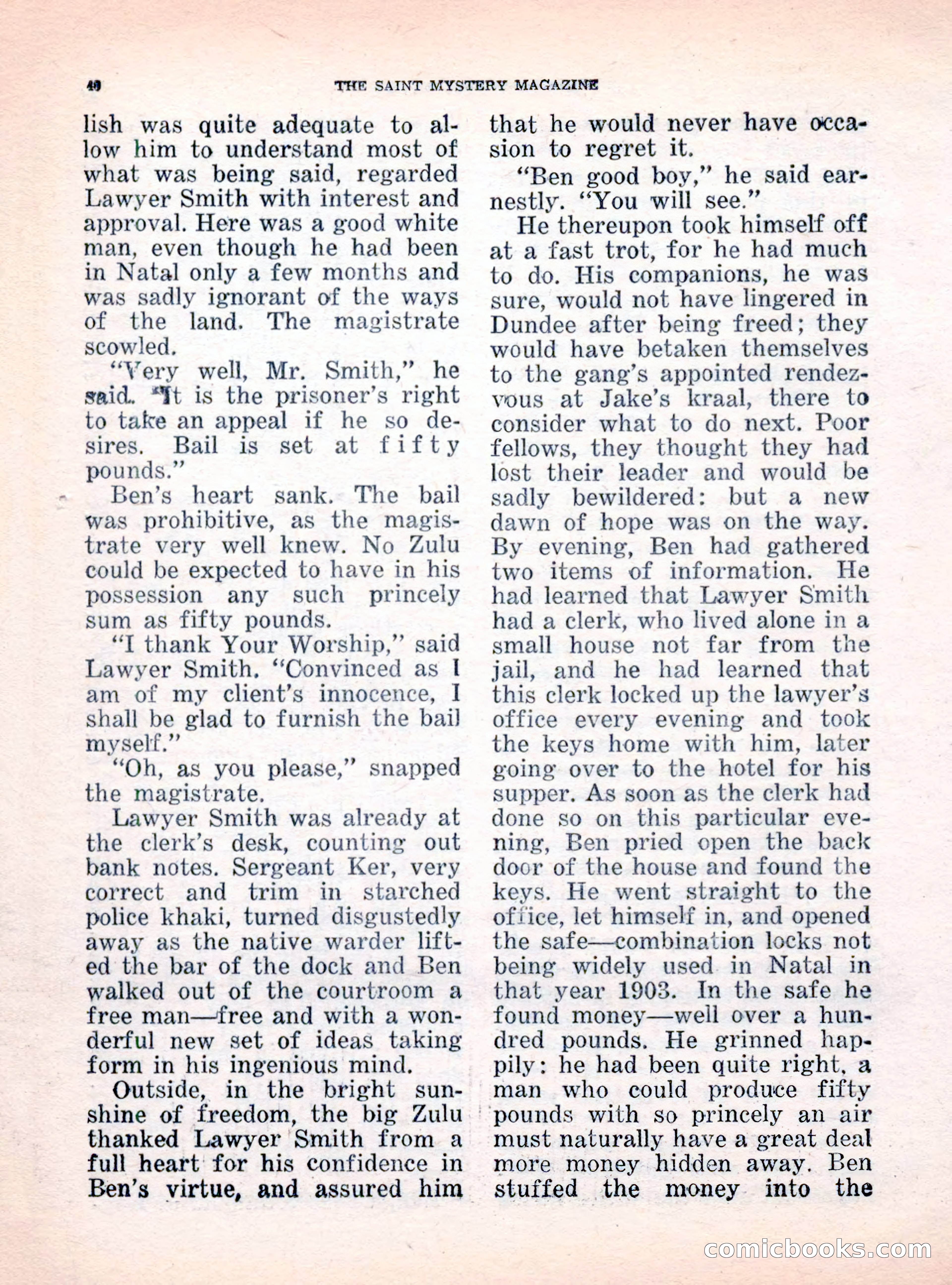 The Saint Mystery Magazine, October 1962 — page 50 of 132